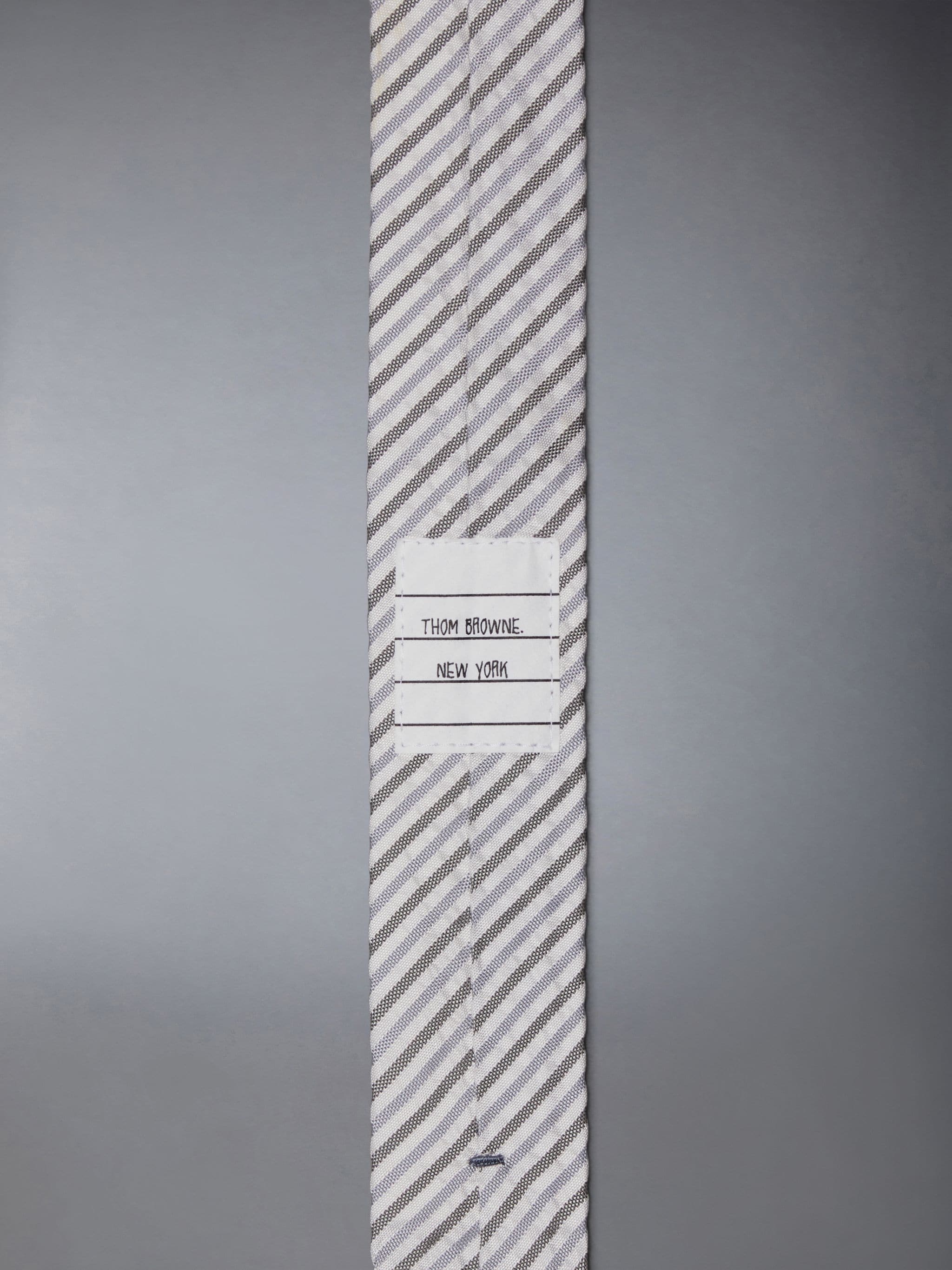 seashore-print silk tie - 3