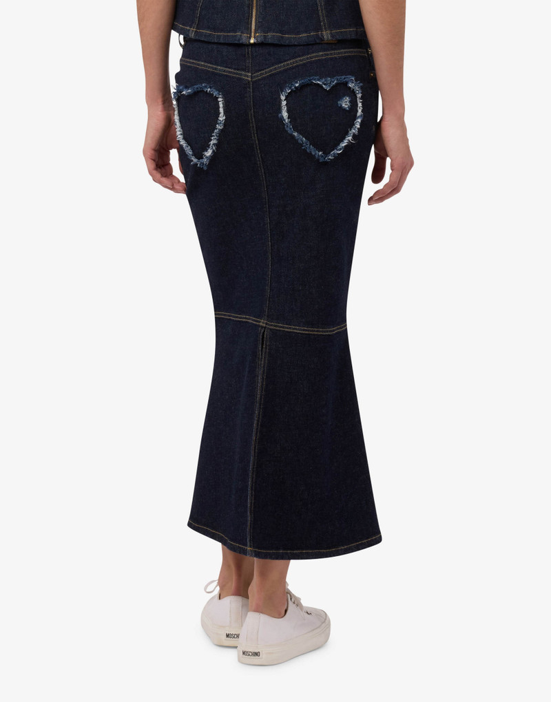 Moschino STRETCH DENIM SKIRT outlook