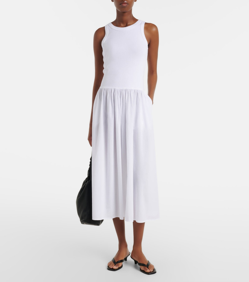 velvet Amelia cotton-blend midi dress outlook