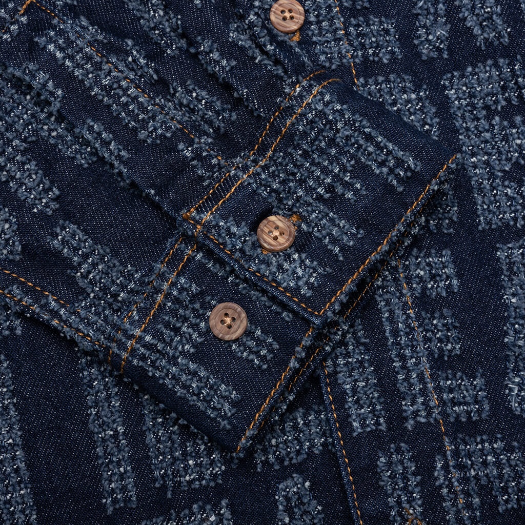 OVERSIZED ECHO L/S SHIRT - BLUE MOON - 4