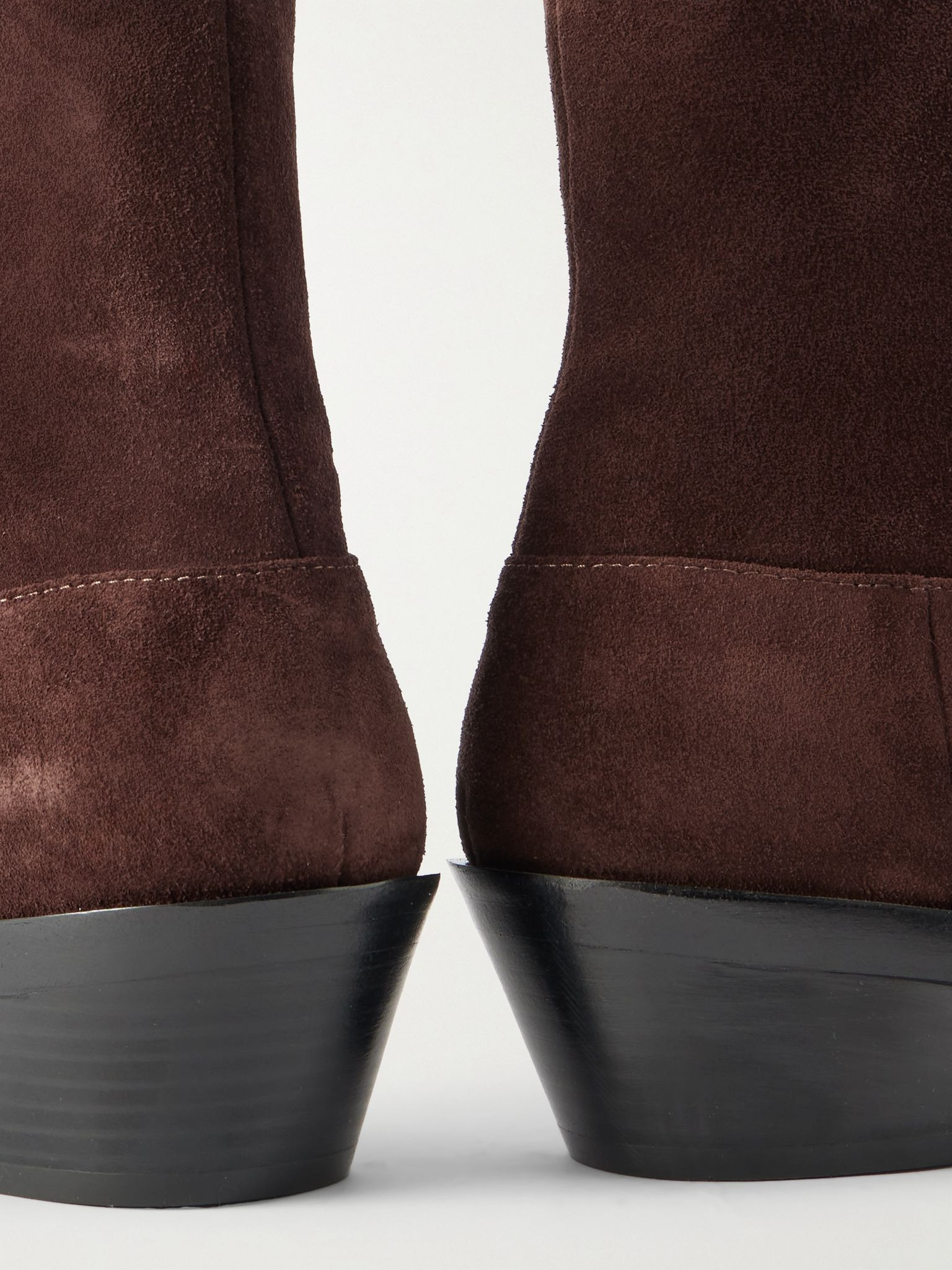 Suede ankle boots Chocolate - 4