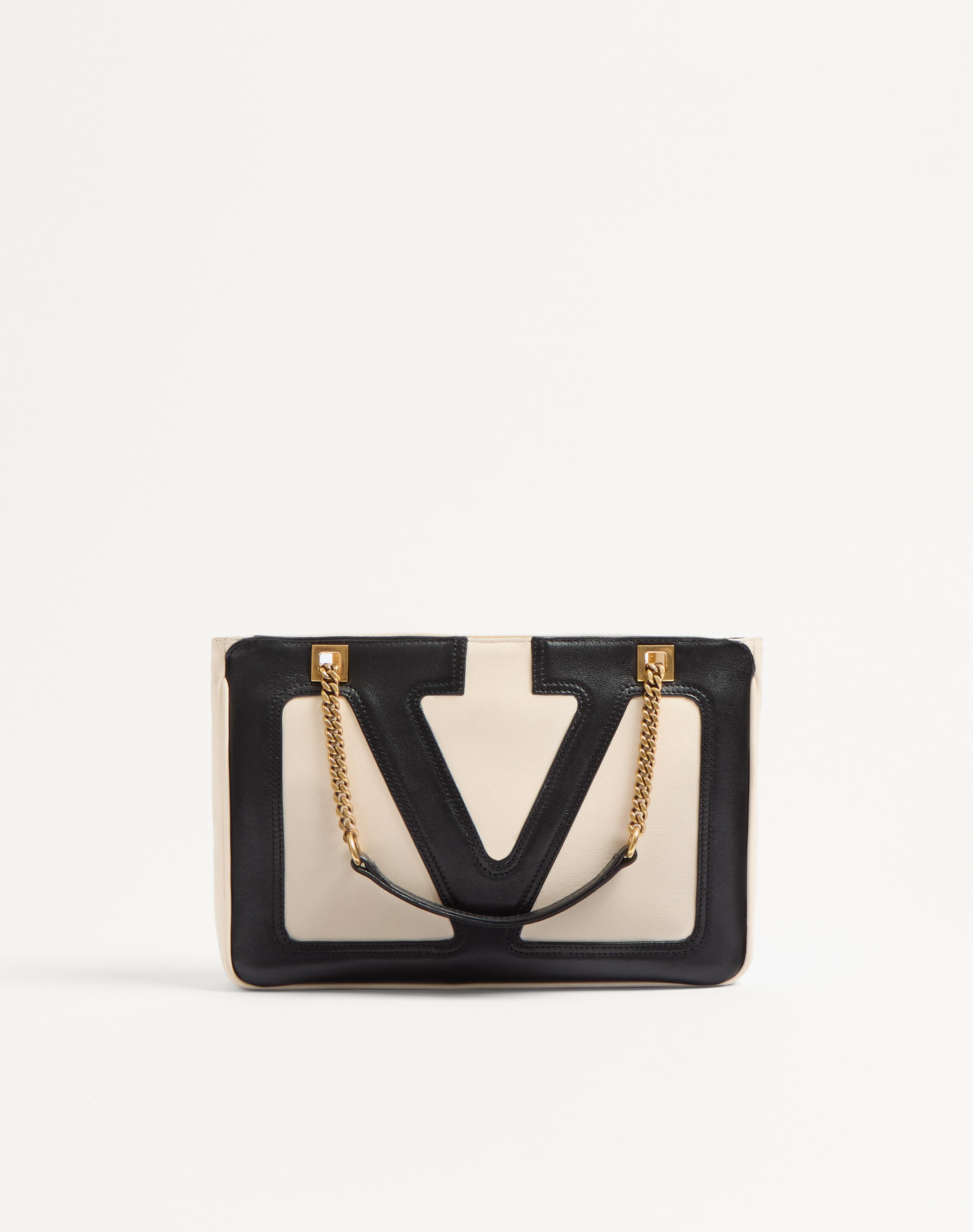 VALENTINO GARAVANI VIVA SUPERSTAR SMALL NAPPA LEATHER SHOPPING BAG - 1