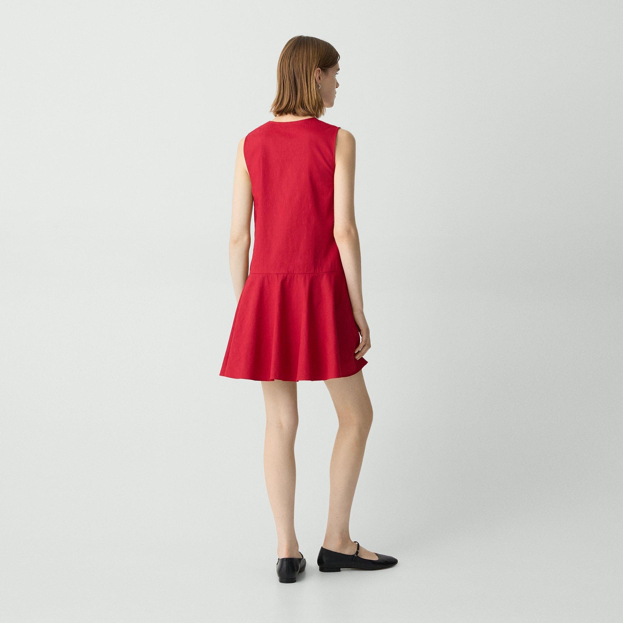 Sleeveless Mini Dress in Good Linen - 4