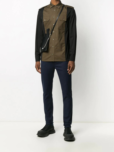 Neil Barrett logo-patch slim trousers outlook