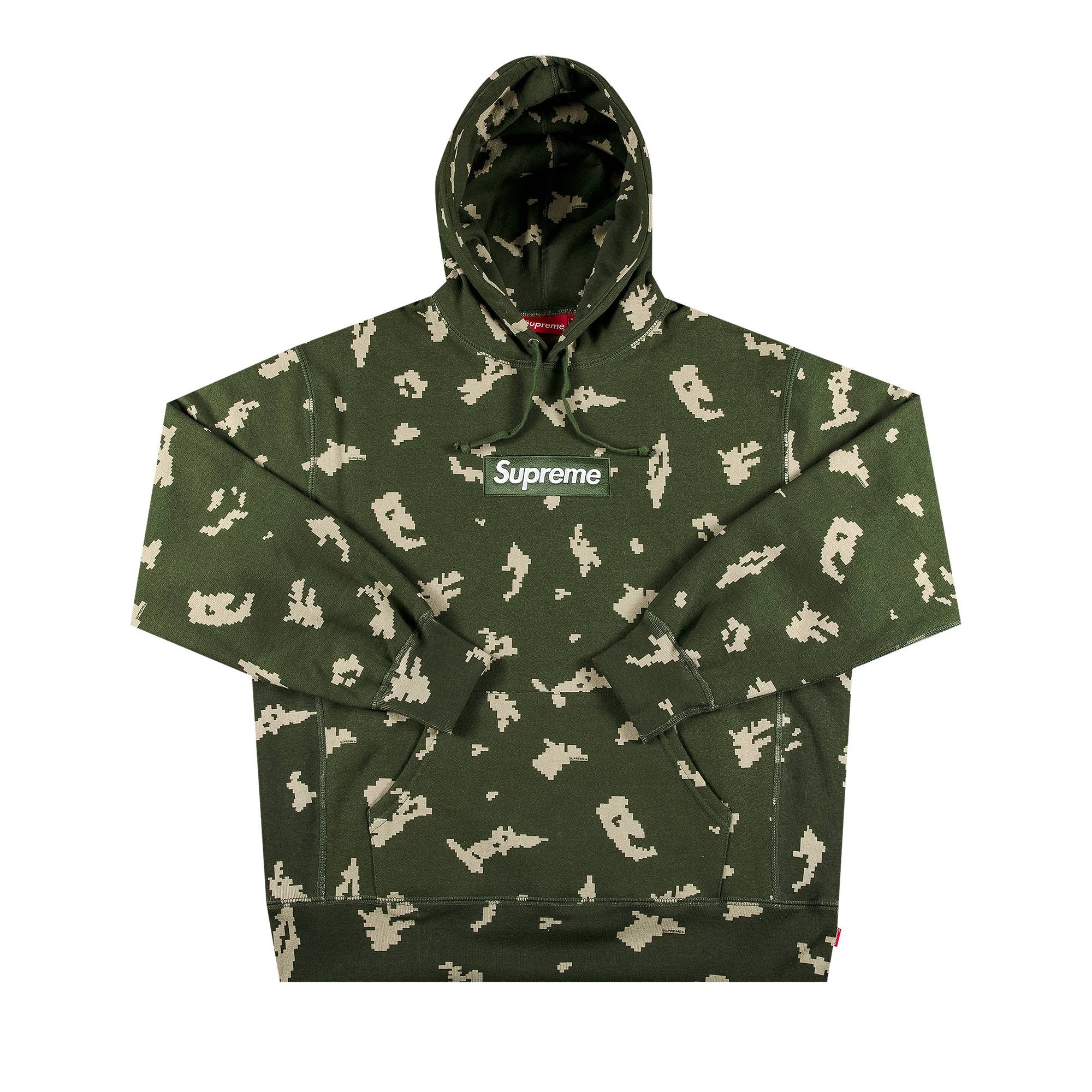 Supreme Box Logo Hooded Sweatshirt 'Olive Russian Camo' - 1