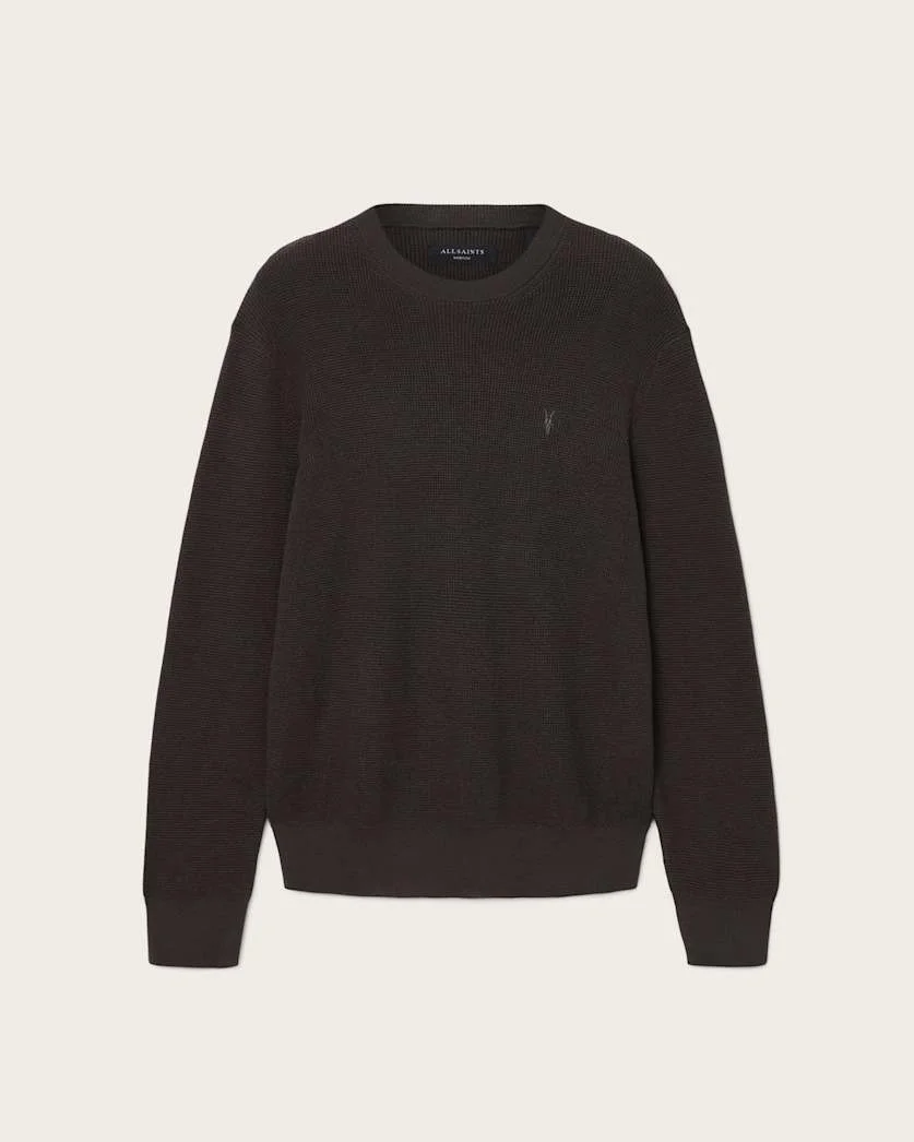 ASPEN WAFFLE CREW NECK SWEATER - 1