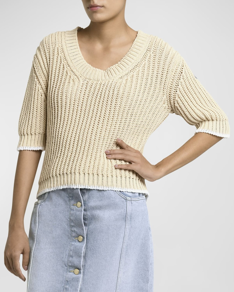 Rib-Knit Sweater - 1