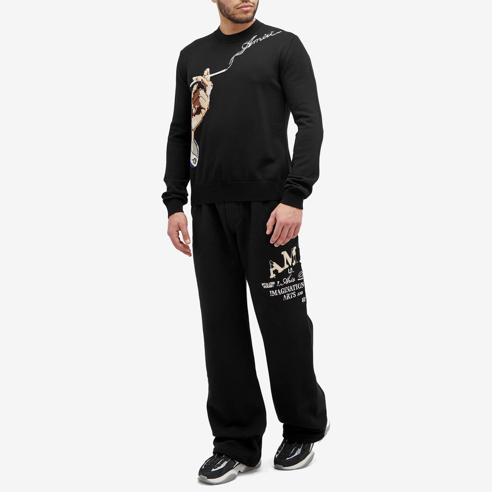 AMIRI スウェット lastnest mlvince thugclub Buy Amiri MA Bar Logo Crewneck Sweatshirt 'Black' - 0498