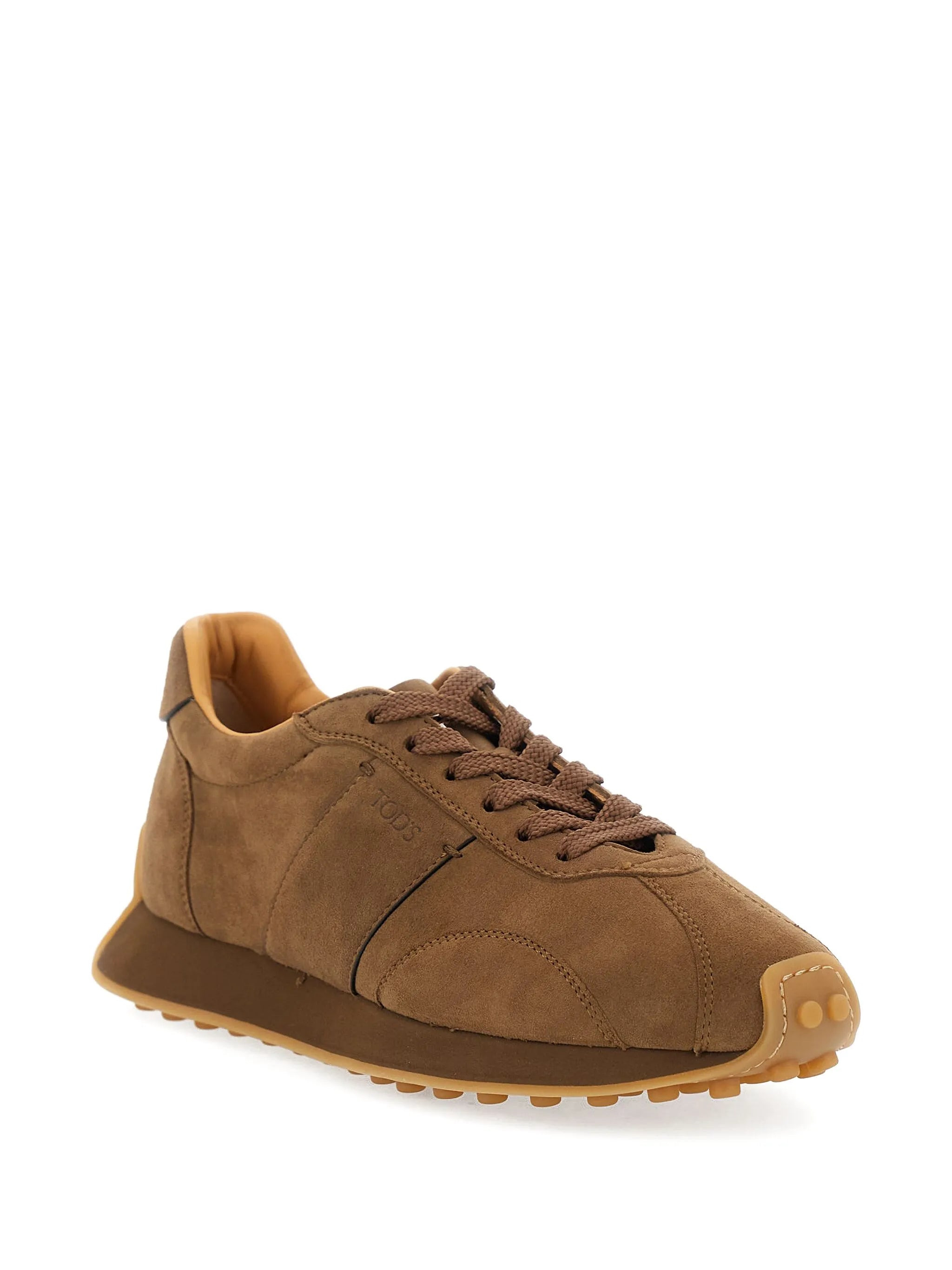 suede lace-up sneakers - 2