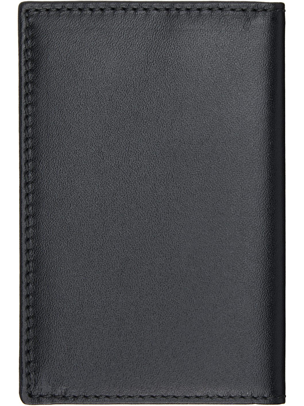 Black Classic Leather Line Wallet - 2