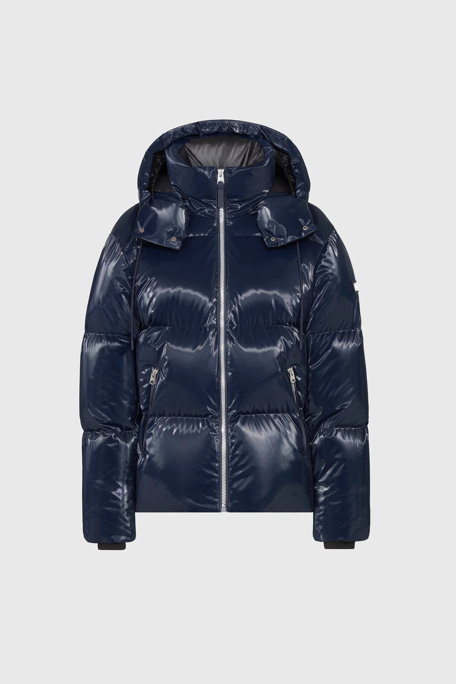 KENT-GLO High-Gloss Hooded Down Jacket - 1
