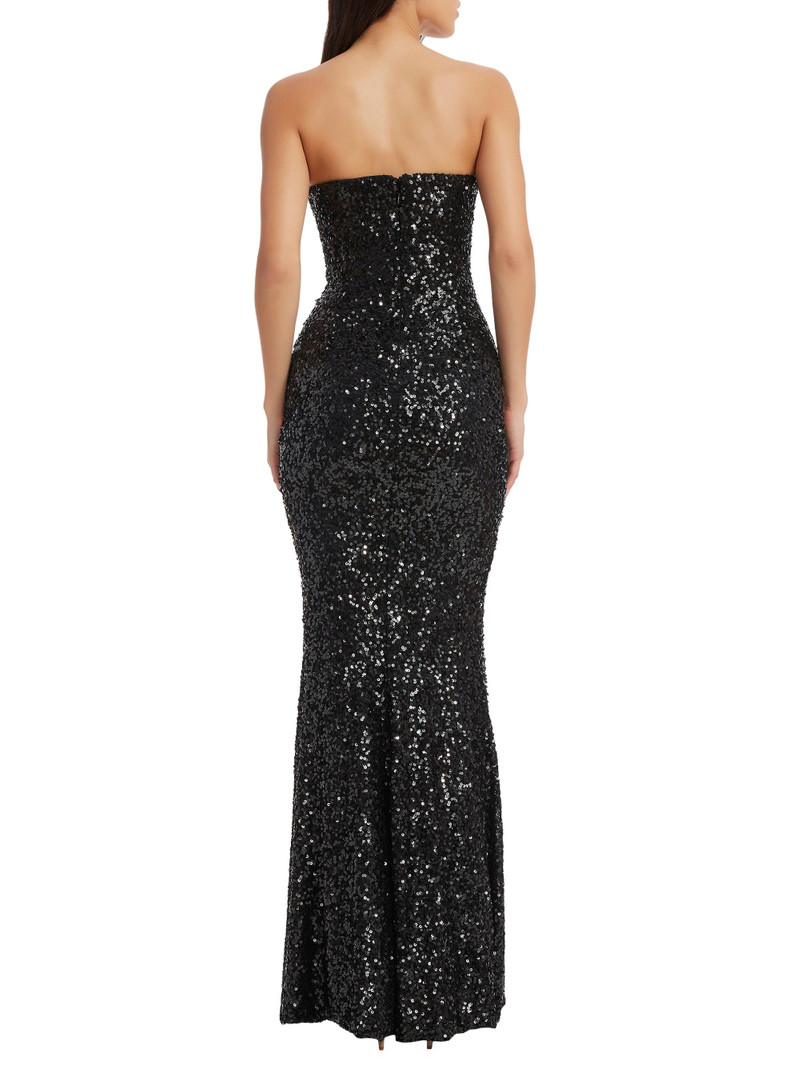 Women's Fernanda Sequin Mermaid Gown - Jet Black 5