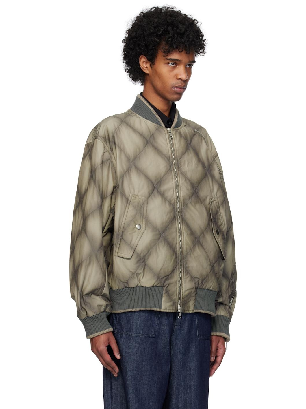 Gray Duck Canvas Bomber Jacket - 2