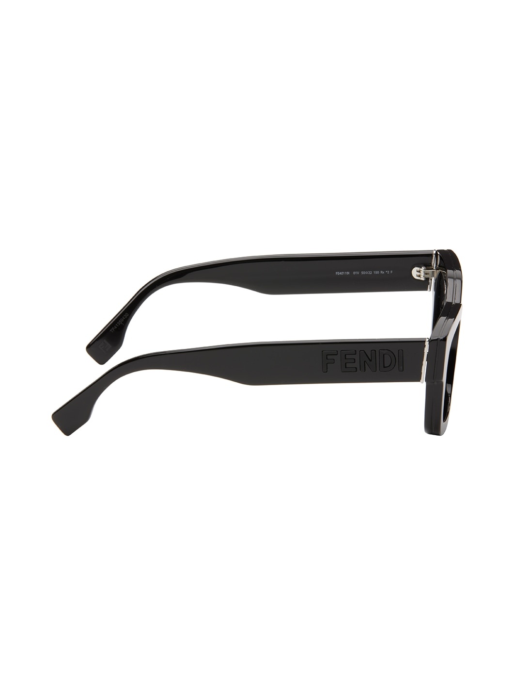 Black Fendi Signature Sunglasses - 2