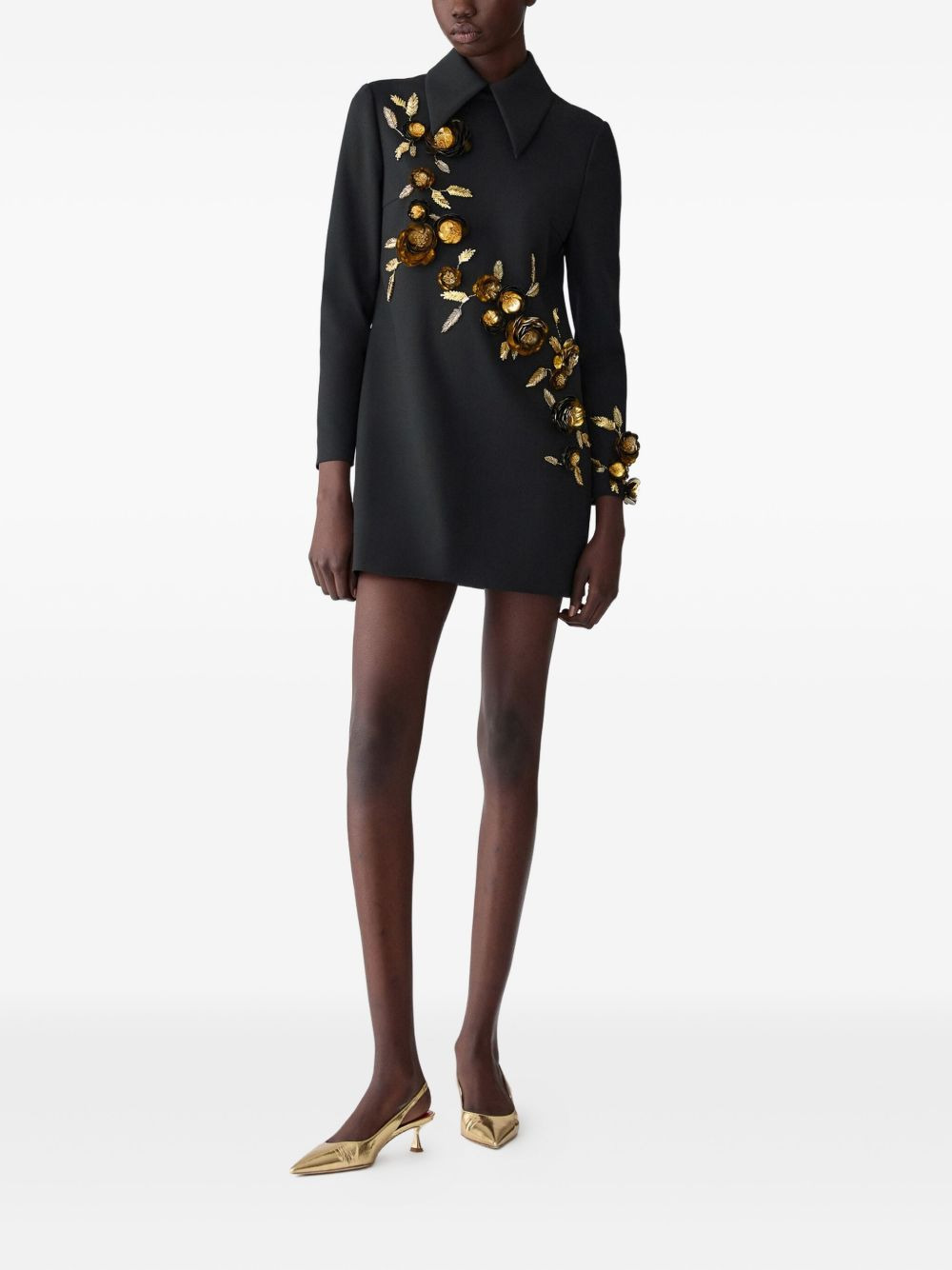 floral-embellished dress - 2