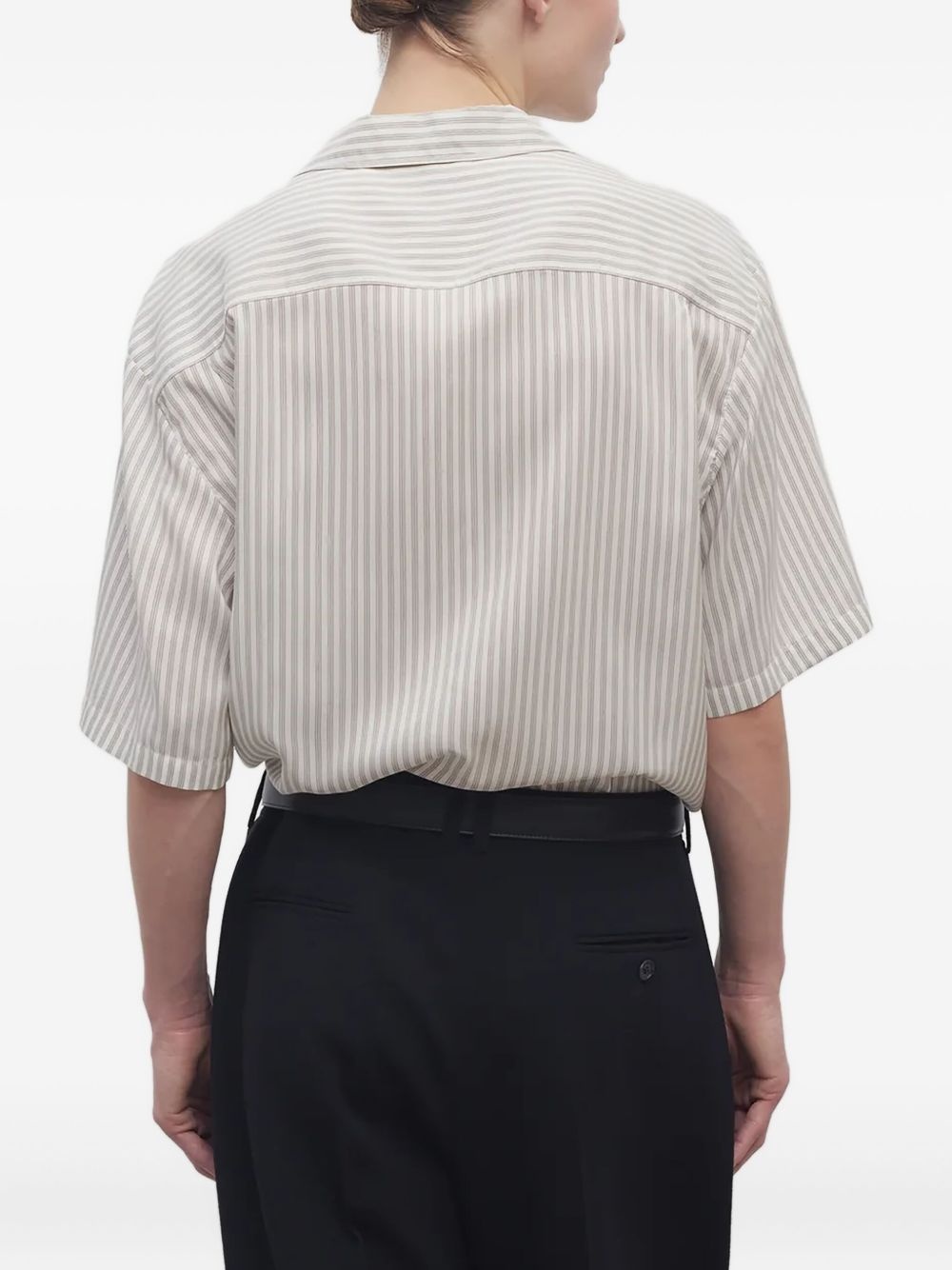 striped short-sleeve shirt - 4