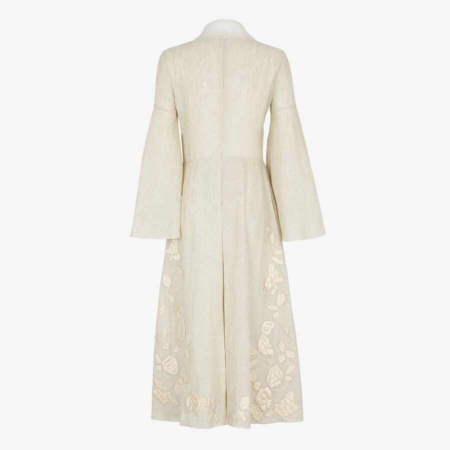 Beige linen dress - 2