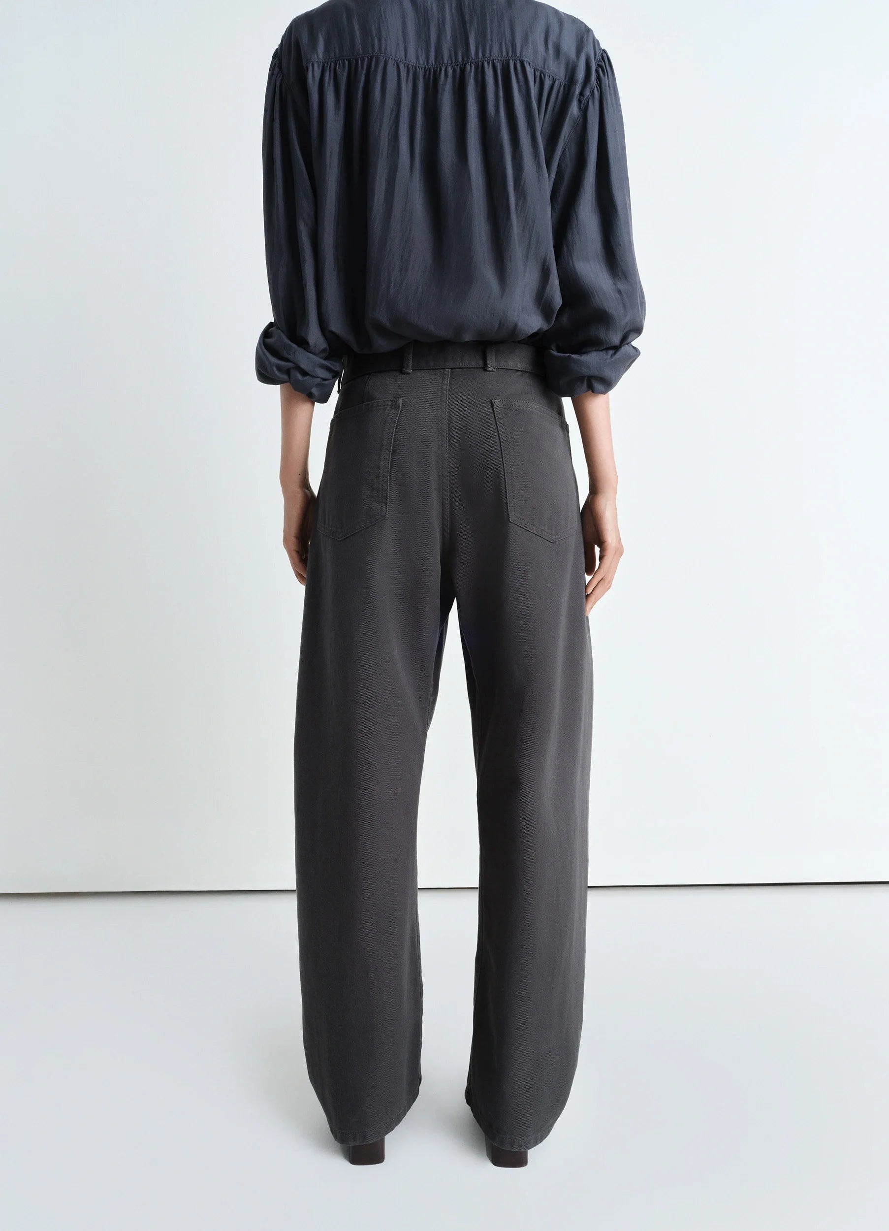 TWISTED BELTED PANTS - 4