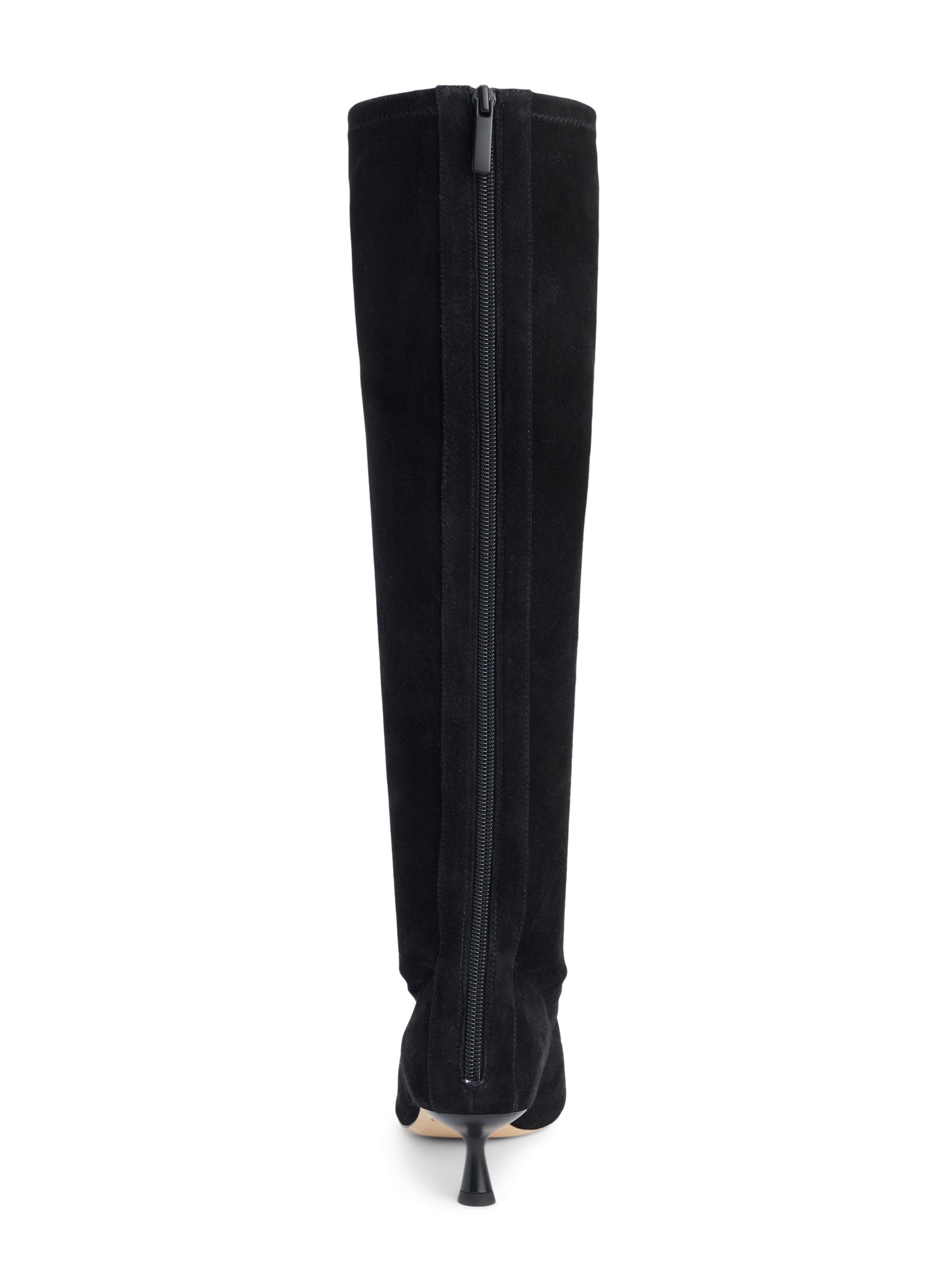 Emilie Suede Kitten Heel Boot - 6