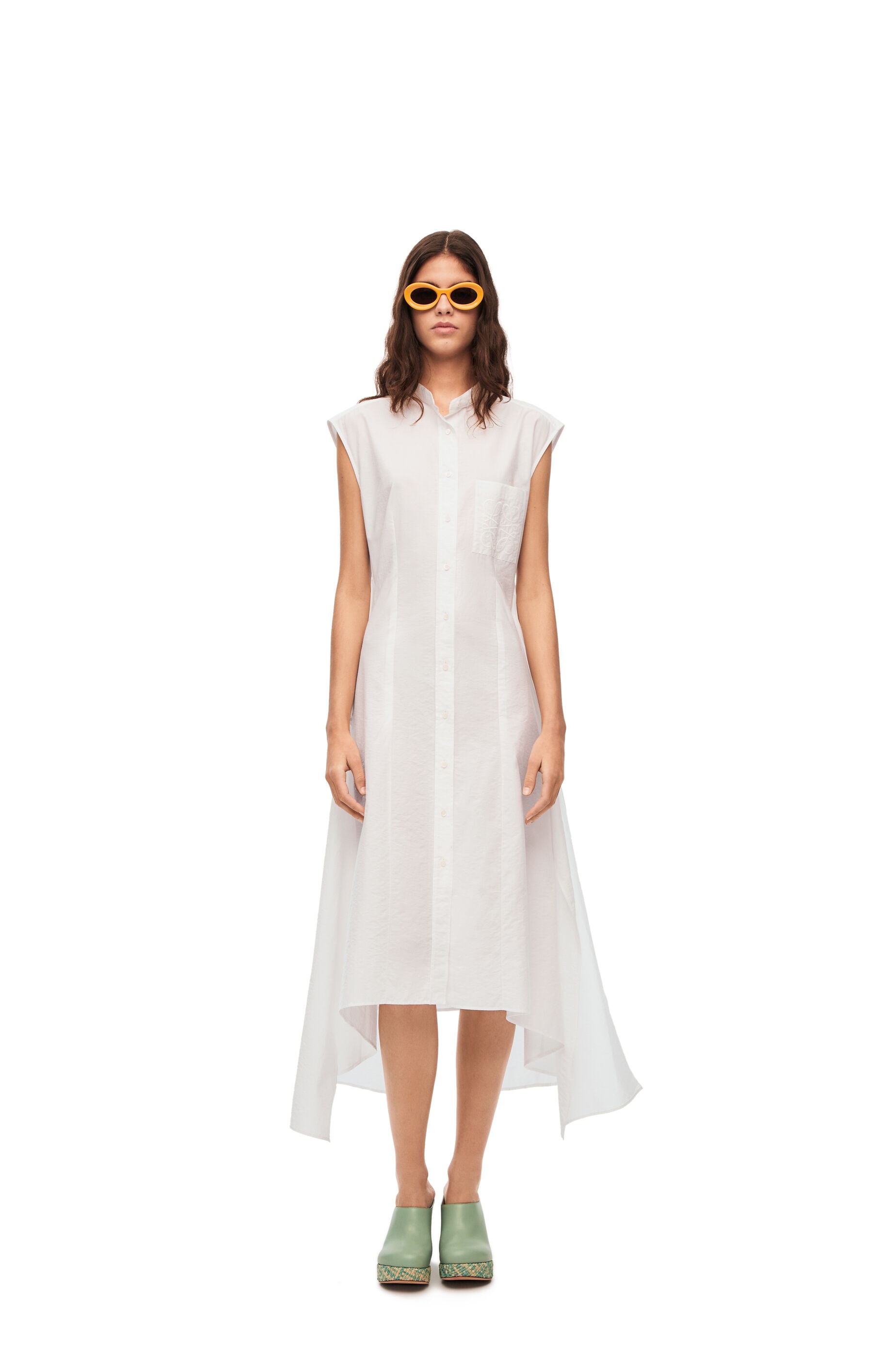 Knot shirt dress in cotton - 3