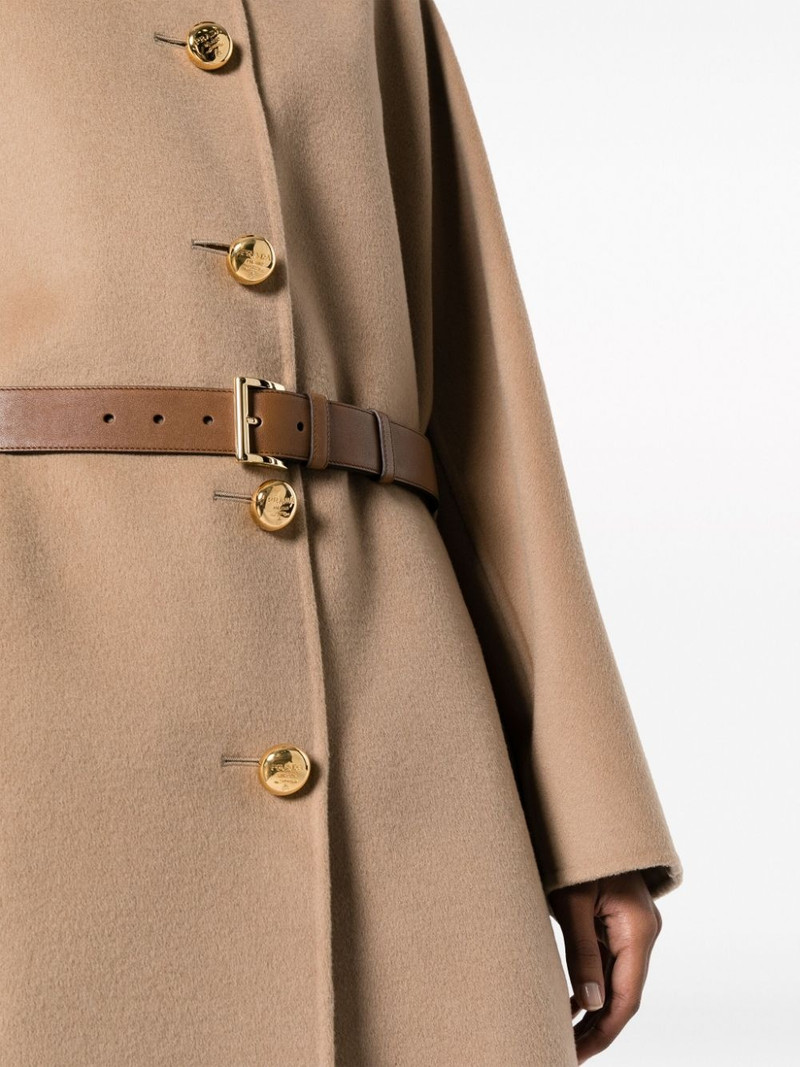 single-breasted belted coat 5