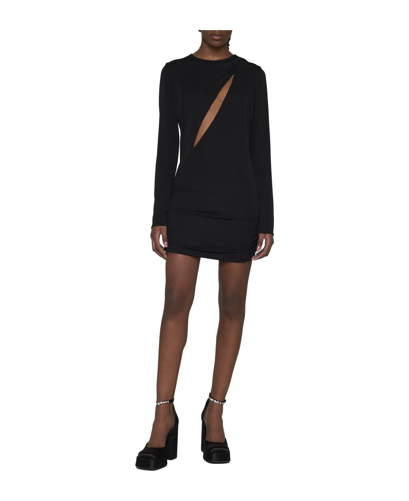 Slashed Mini Dress - 3