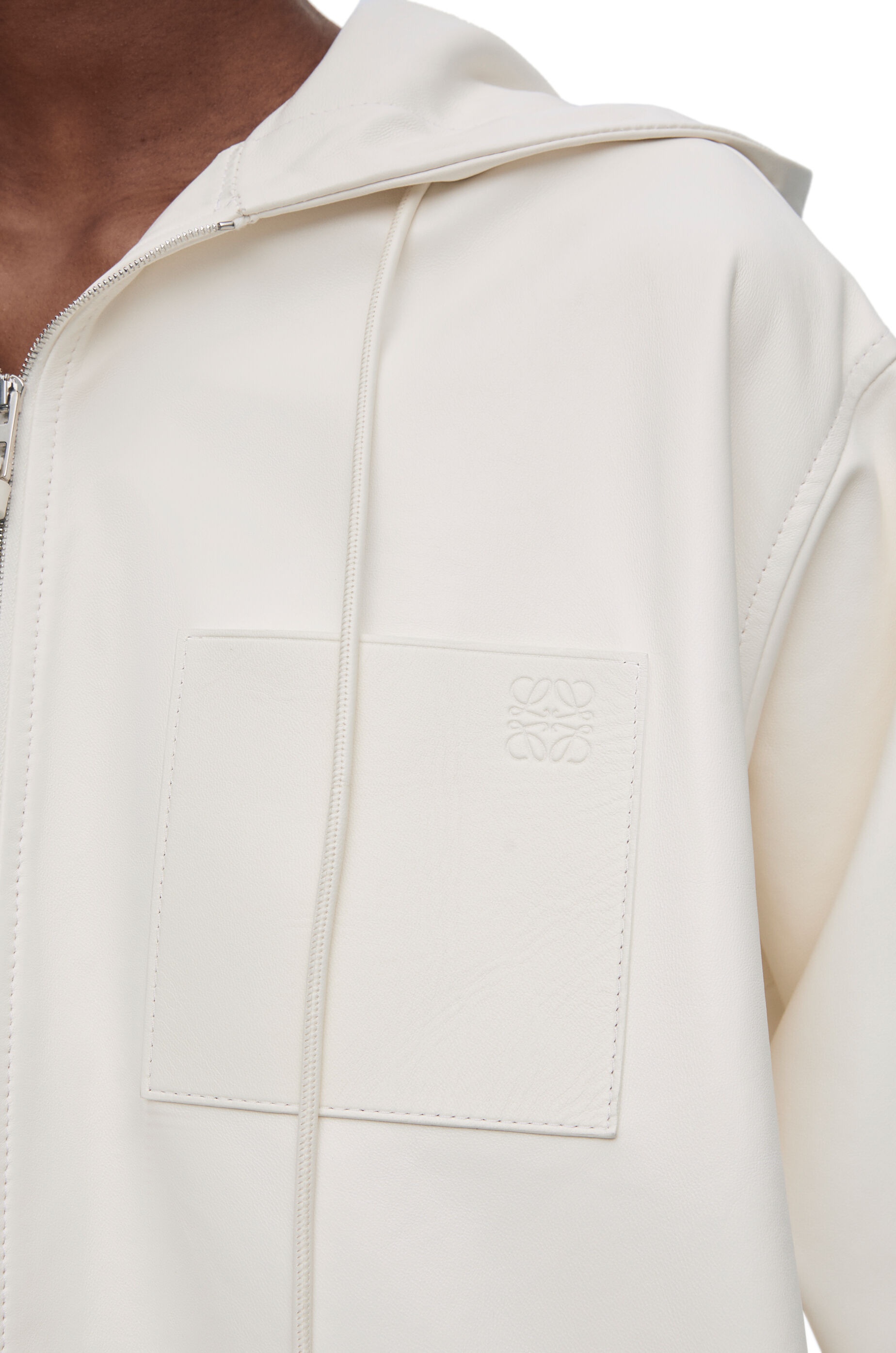 Hooded jacket in nappa lambskin - 5