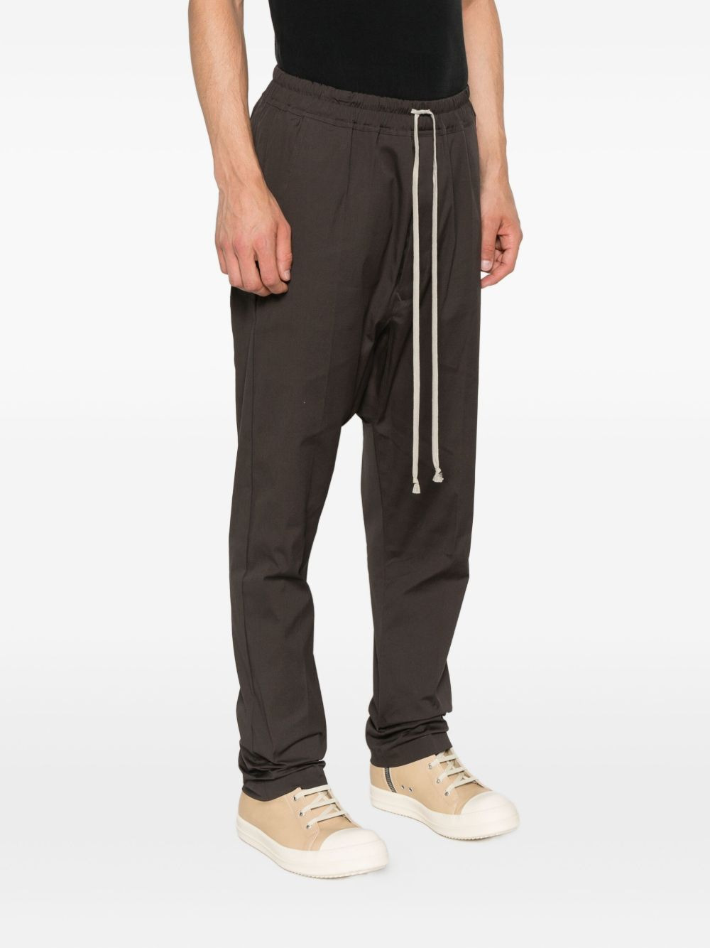 drawstring straight-leg trousers - 3