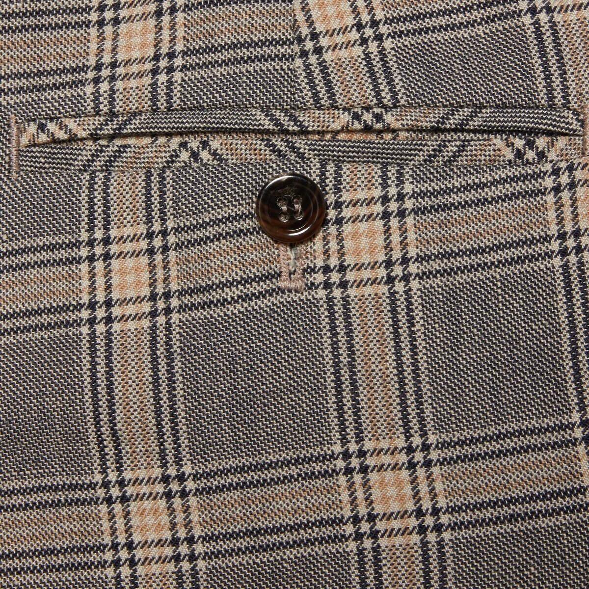 Prince of Wales wool linen pants - 6
