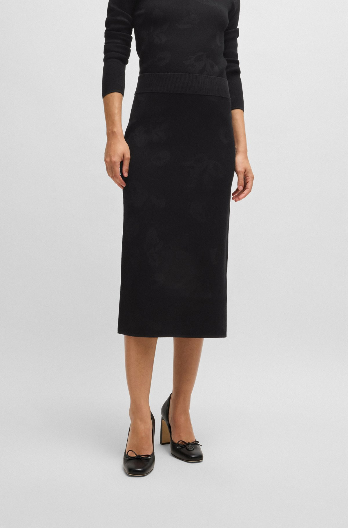 TUBE SKIRT IN KNITTED JACQUARD - 2