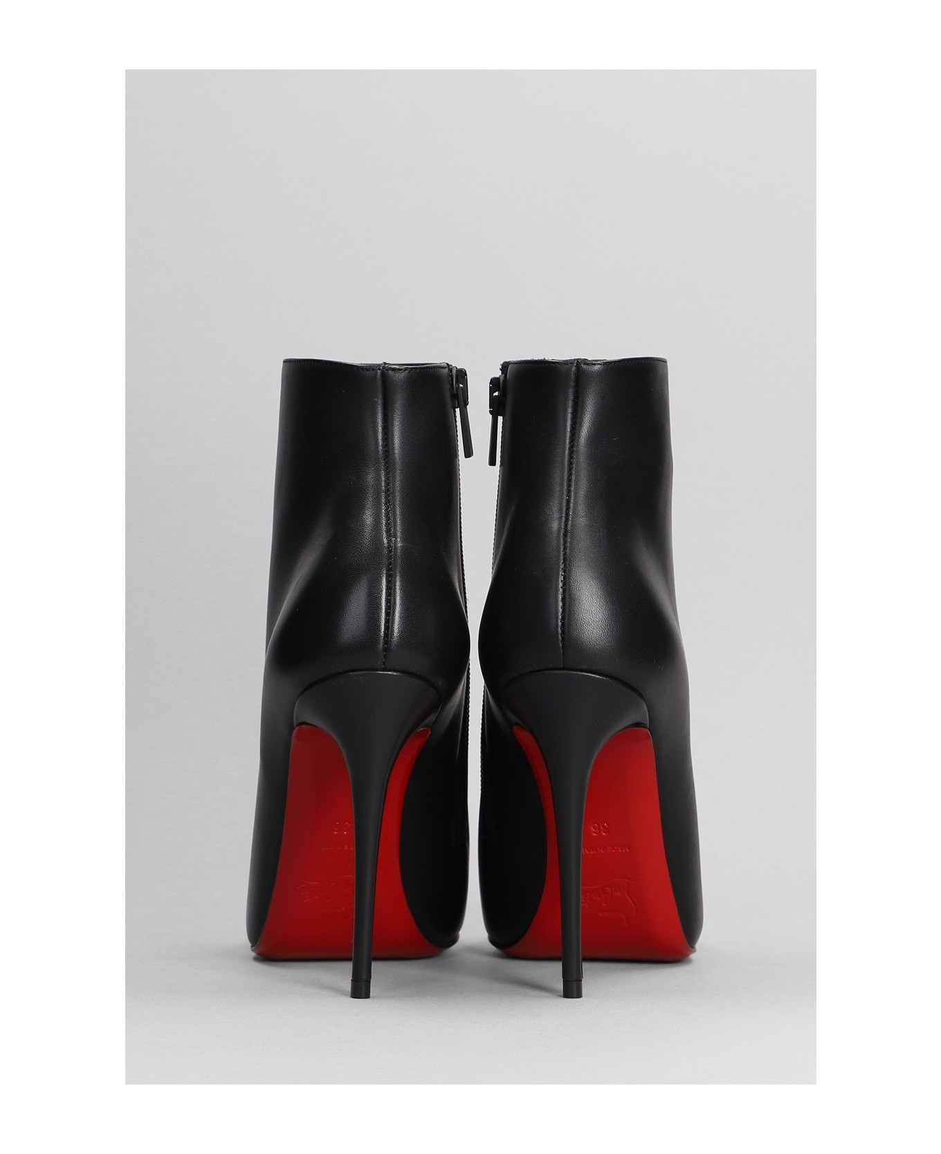 So Kate Booty High Heels Ankle Boots In Black Leather - 4