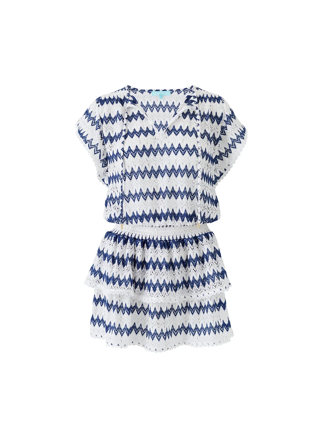 REMI WHITE/MARINE DRESS - 1