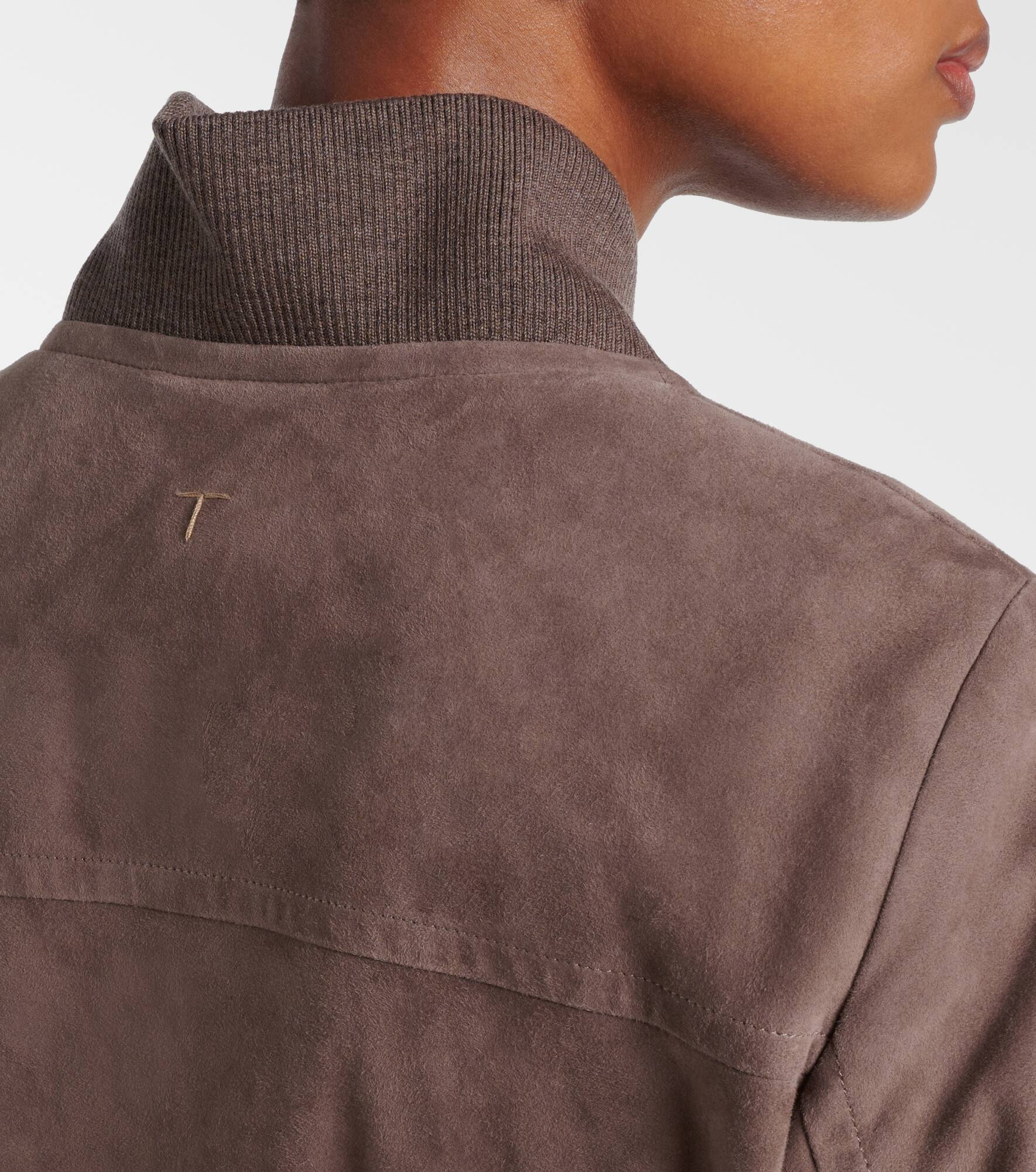 Suede bomber jacket - 6