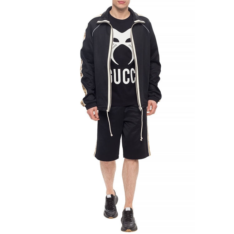 Gucci SS20 Technical Jersey Shorts G-Knitted Drawstring Shorts For Men Black 604150-XJBZ8-1082 - 3