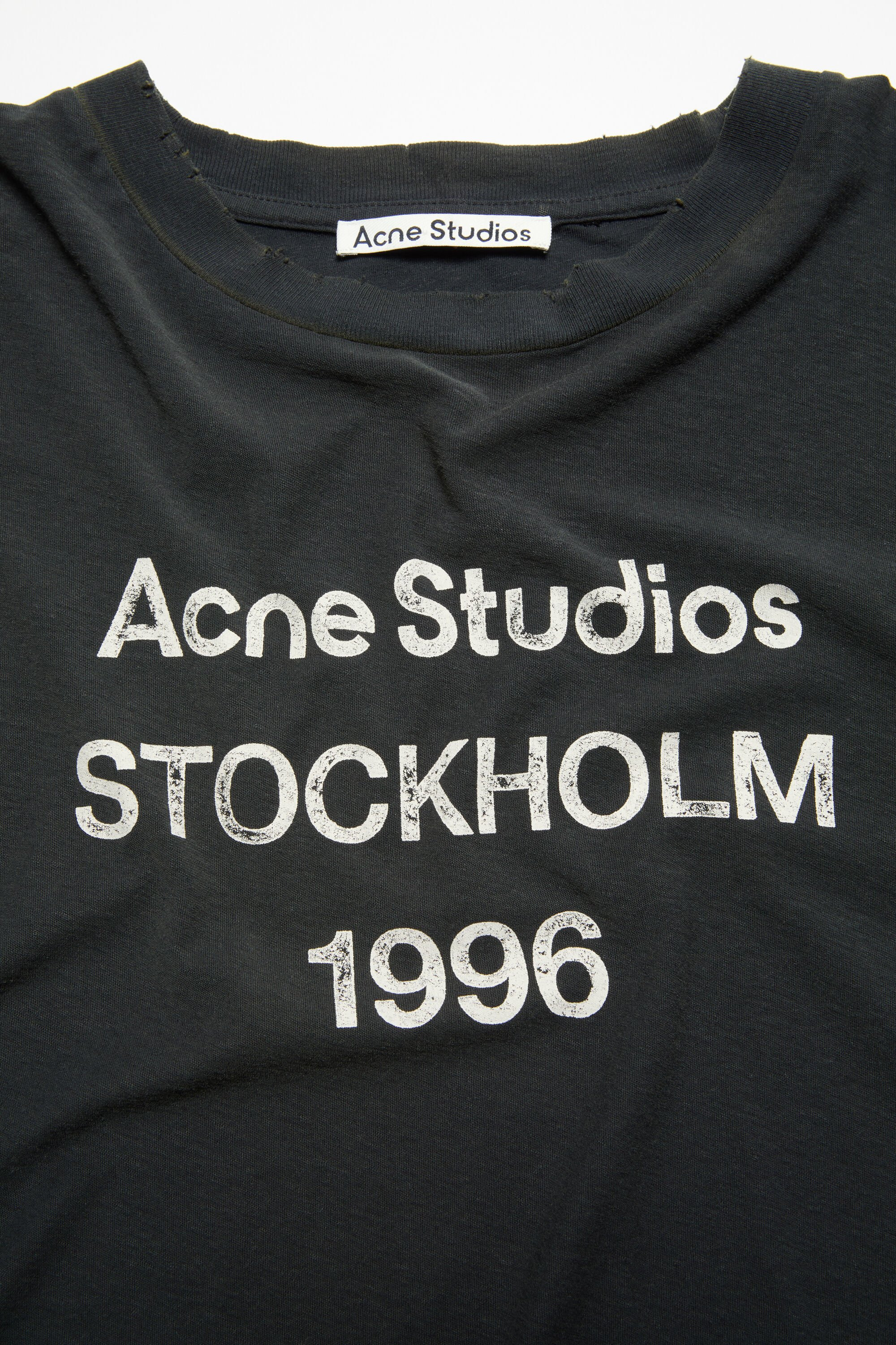 Logo t-shirt - Relaxed fit - Faded black - 5