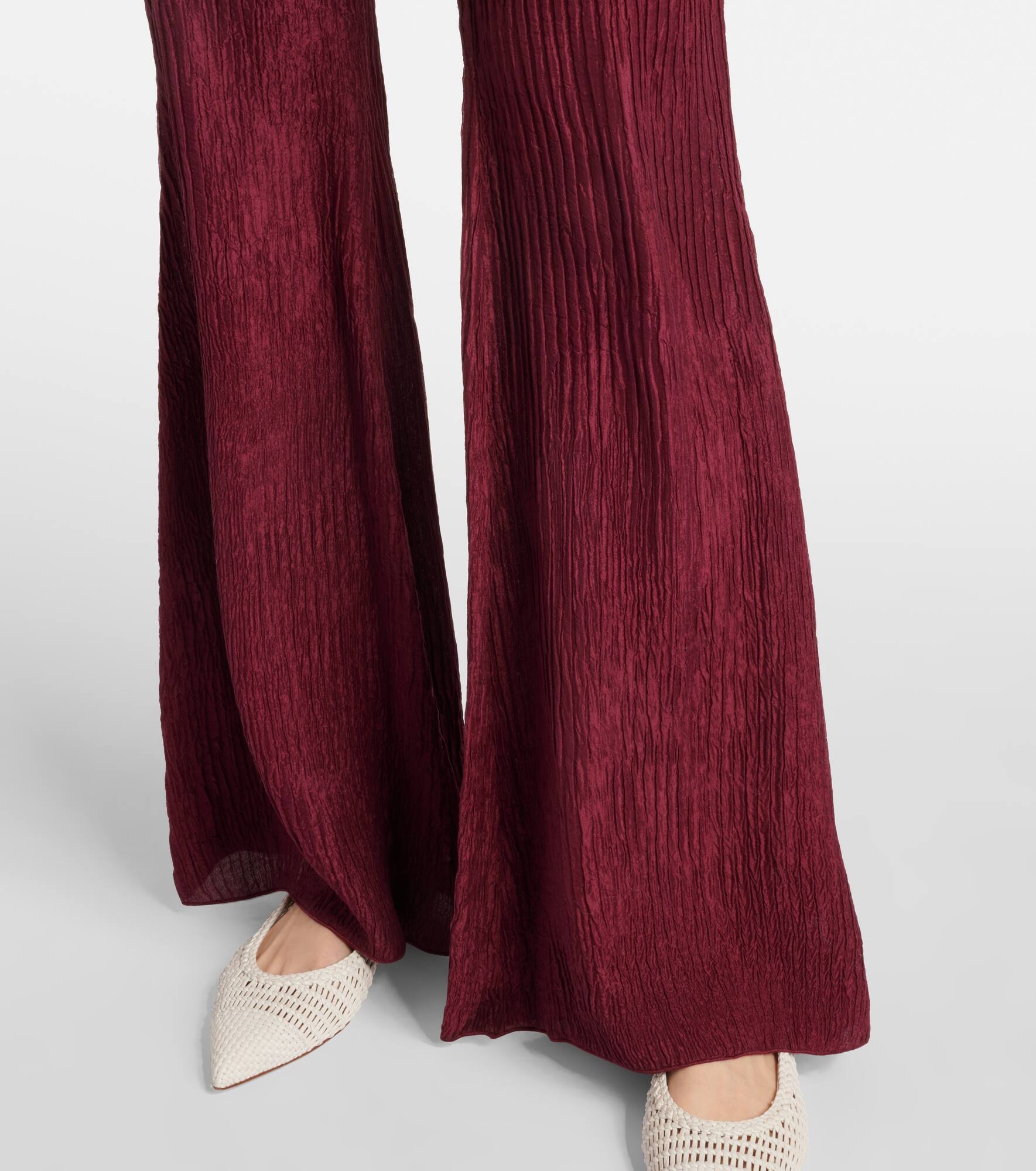 Claude silk flared pants - 5