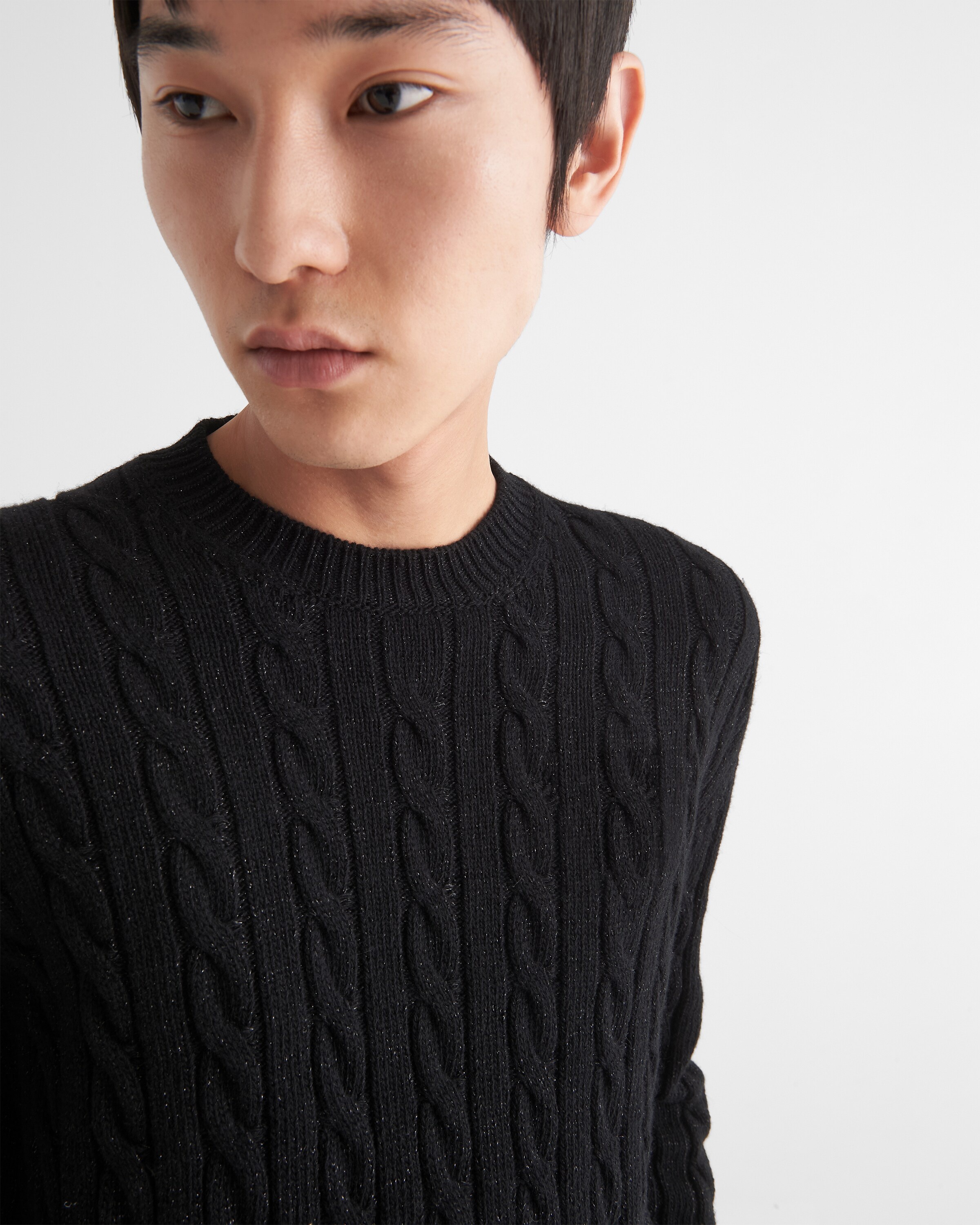 Cashmere and lamé crew-neck sweater - 4