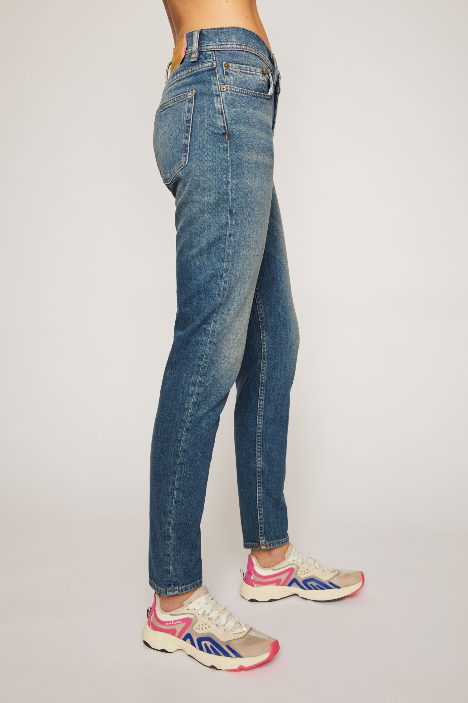 Slim tapered fit jeans mid blue - 5