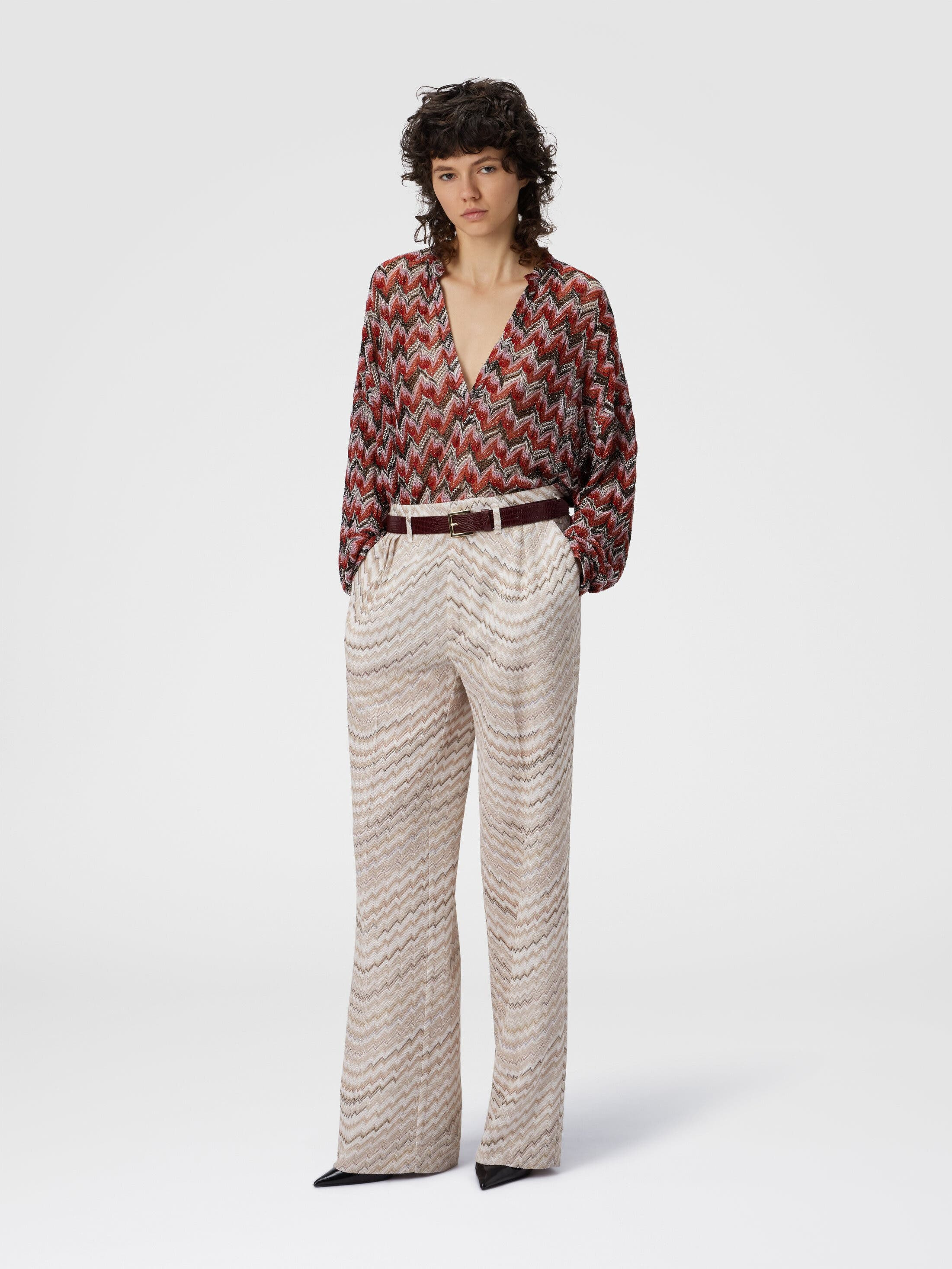 Missoni Mid-rise Tailored Pants With Zigzag Pattern in White at Nordstrom - 2
