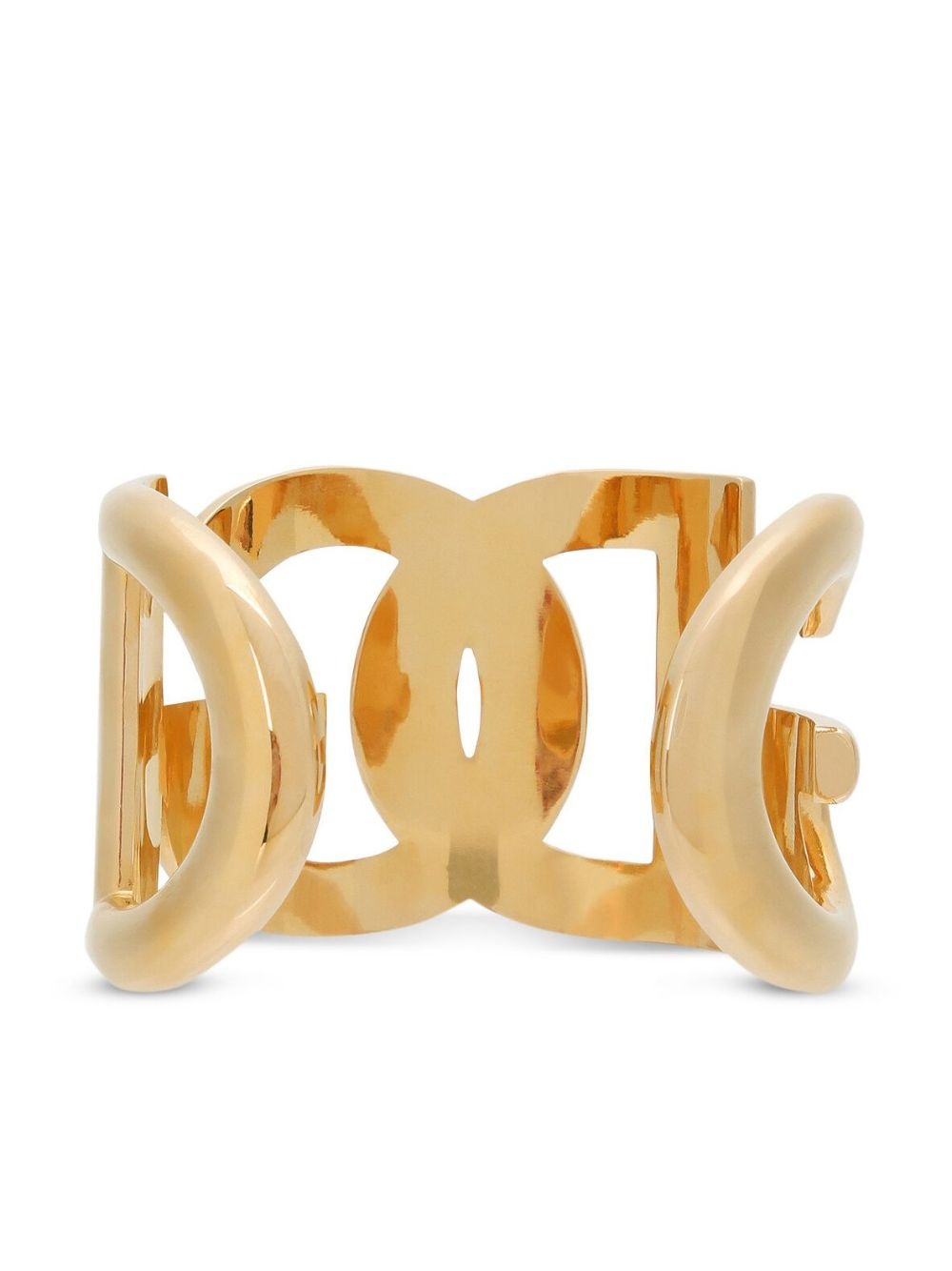 logo-lettering cuff bracelet - 4