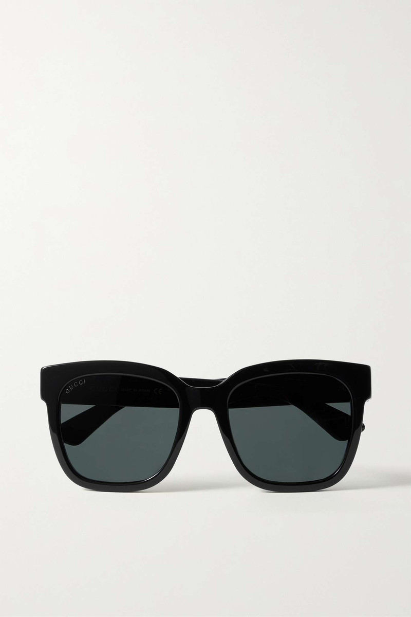 Square-frame acetate sunglasses - 1