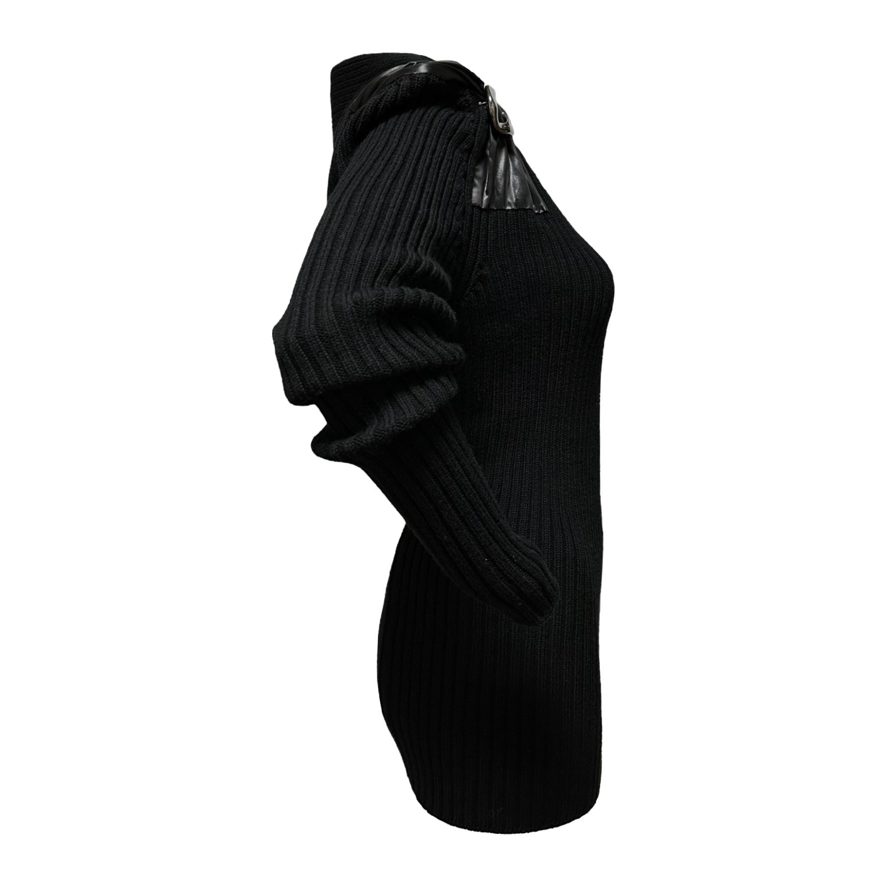 BOTTEGA VENETA Fall Winter 2019 Ribbed Buckle Detail Knit Sweater - 3
