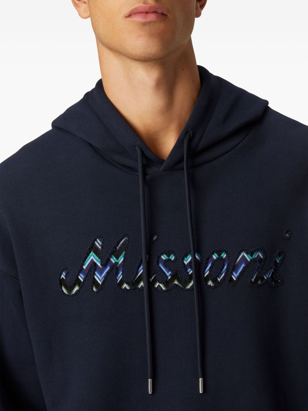 logo-appliqué hoodie - 4