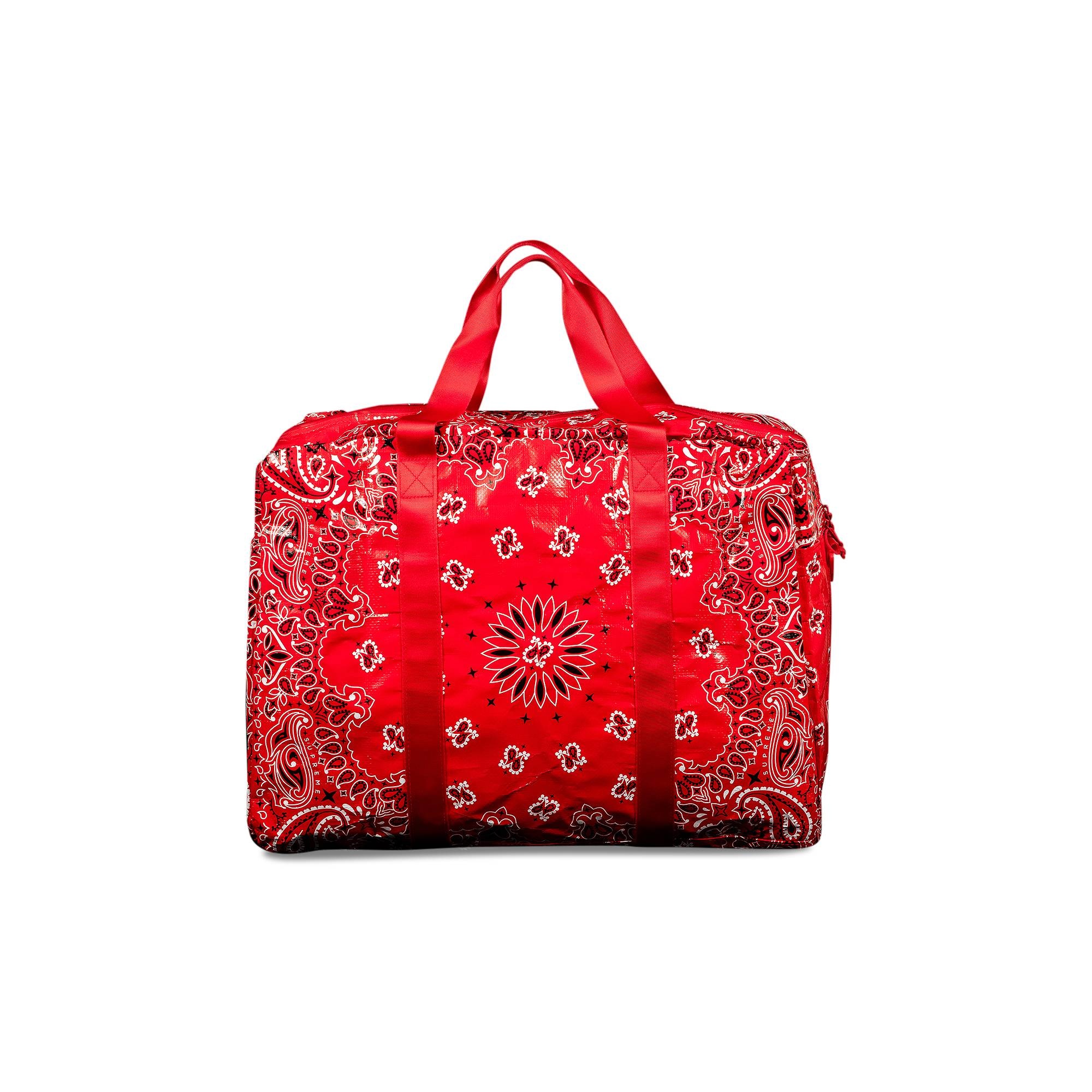 Supreme Bandana Tarp Large Duffle Bag 'Red' - 2
