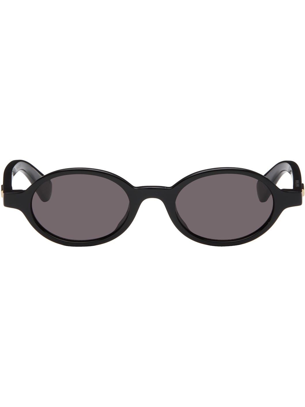 Black Classic Oval Sunglasses - 1