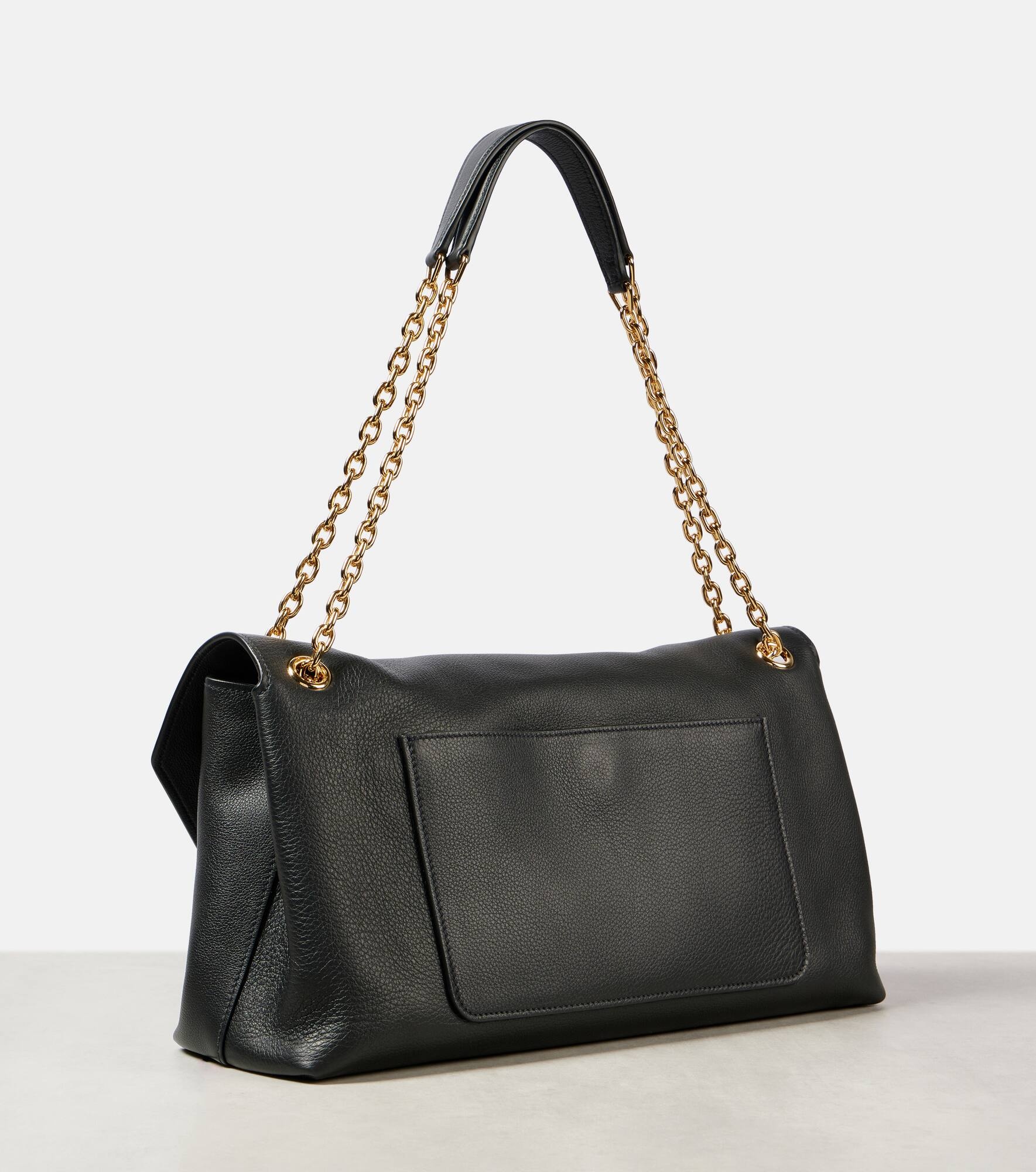 Medium leather shoulder bag - 4