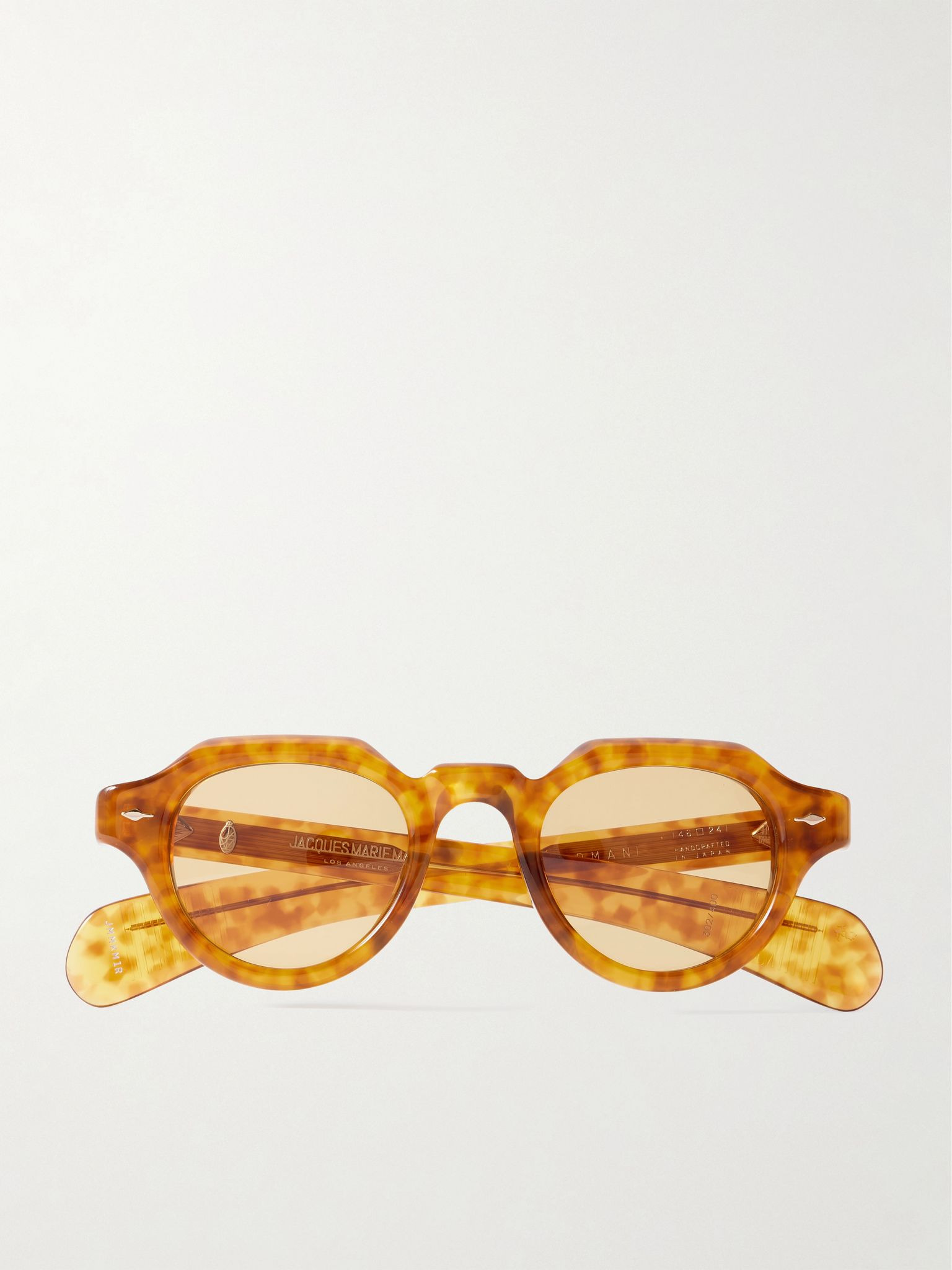 Kellerman Round-Frame Tortoiseshell Acetate Sunglasses Brown - 1