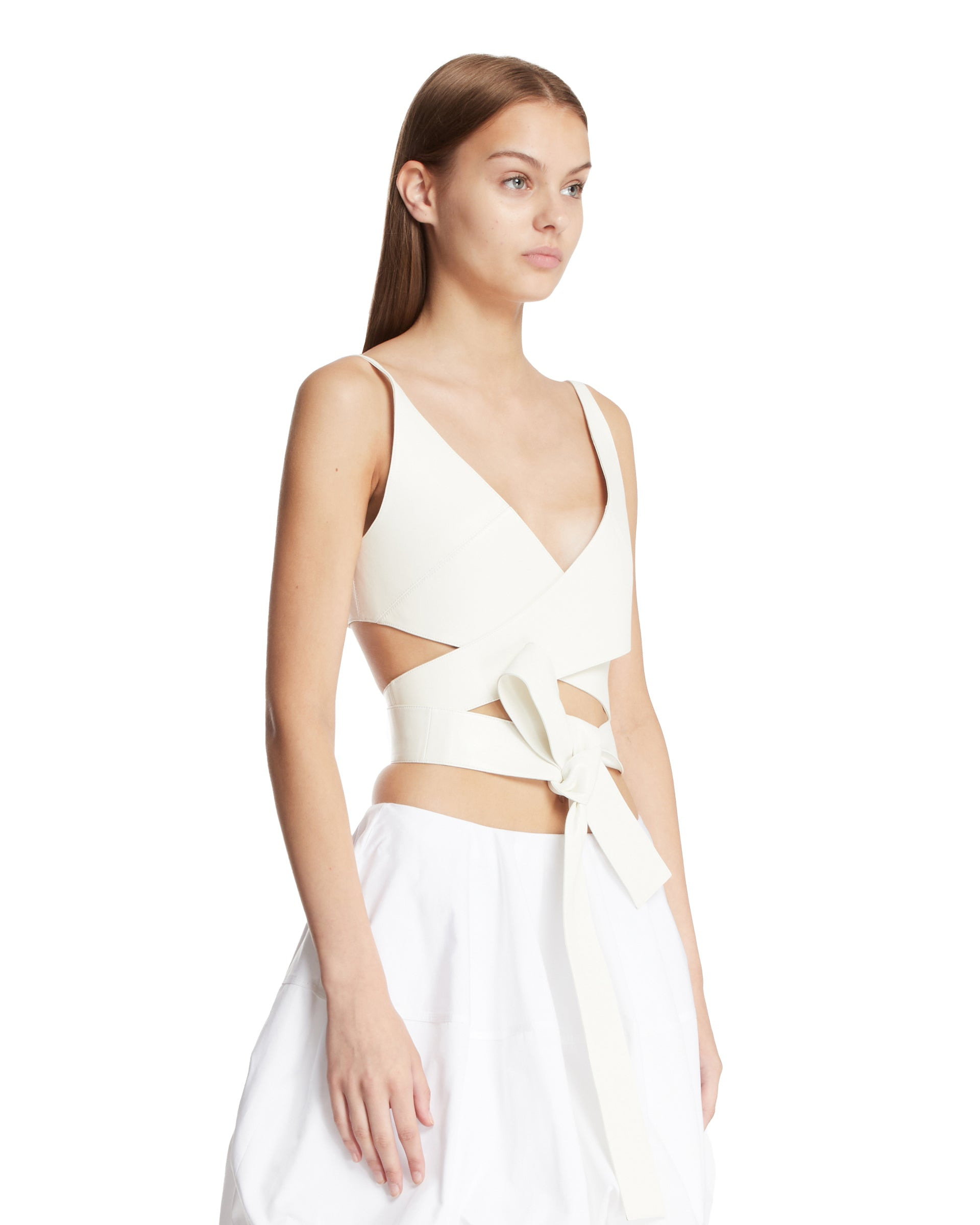 White Crossed Top - 4