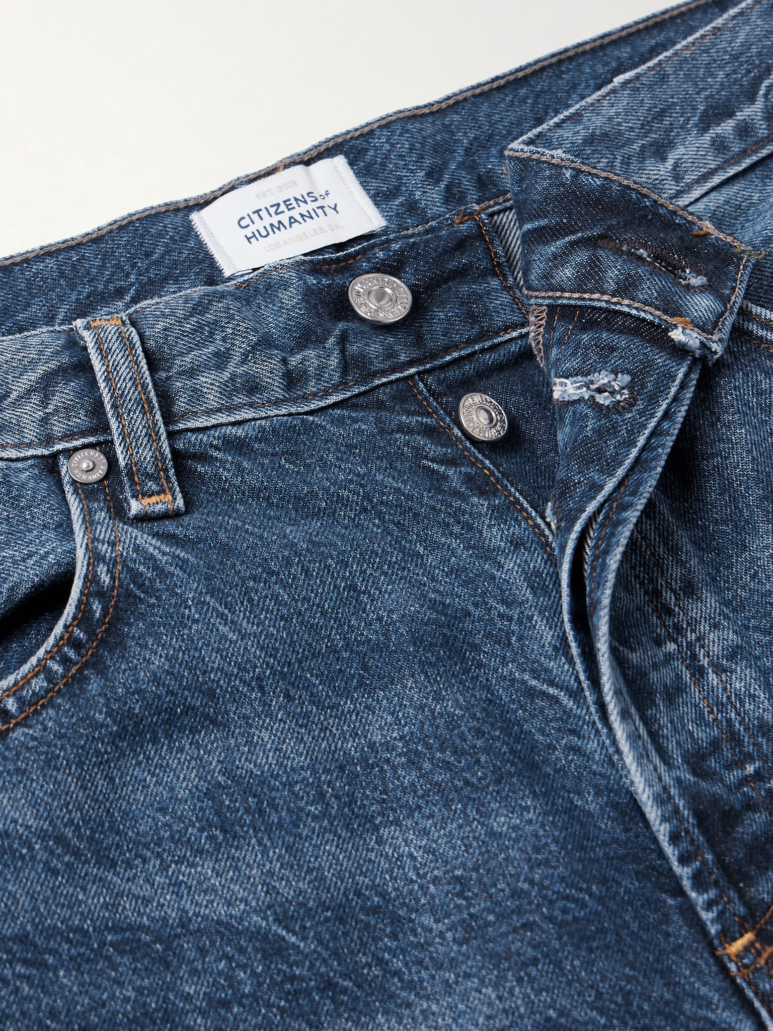 Annina high-rise wide-leg jeans - 33" Mid denim - 5