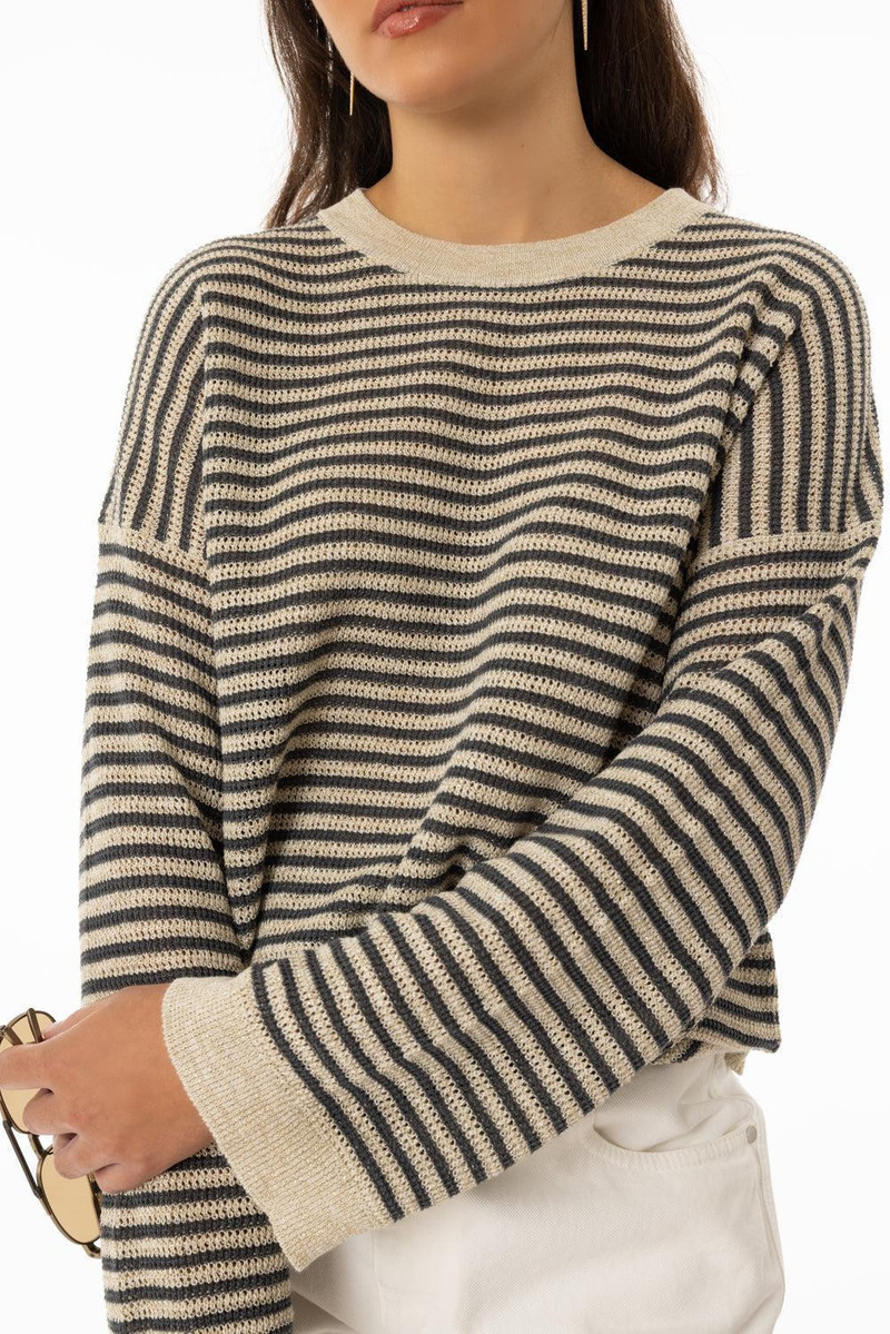 Brunello Cucinelli Sparkling Summer Striped Sweater outlook